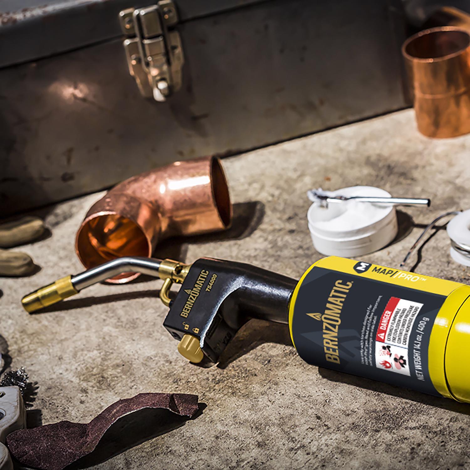 Bernzomatic MAP-Pro 14.1 oz High Heat Torch Kit 1 pc MAPP