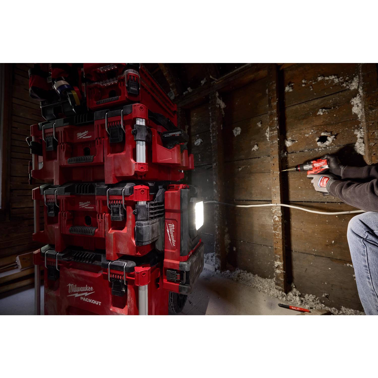 Milwaukee Packout Tool Box Attachment Compact Wall Mounted Plate Black