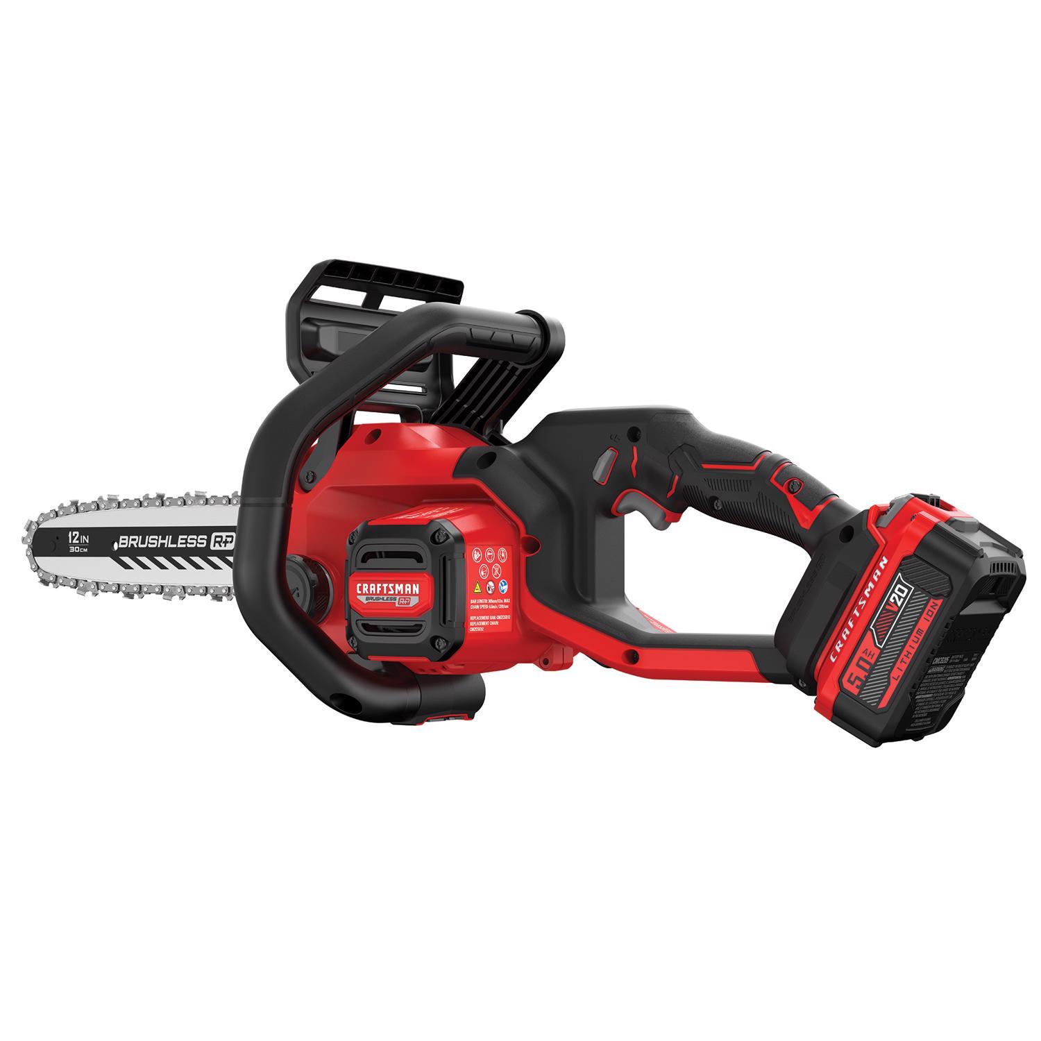 CRAFTSMAN V20 BRUSHLESS RP CMCCS630P1 12 in. 20 V Battery Chainsaw Kit (Battery & Charger)