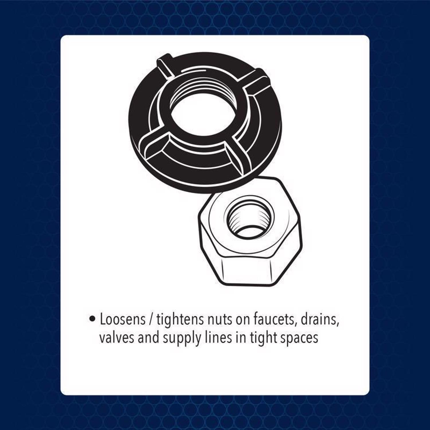 Superior Tool 1 in. D X 16 in. L Telescopic Basin Wrench