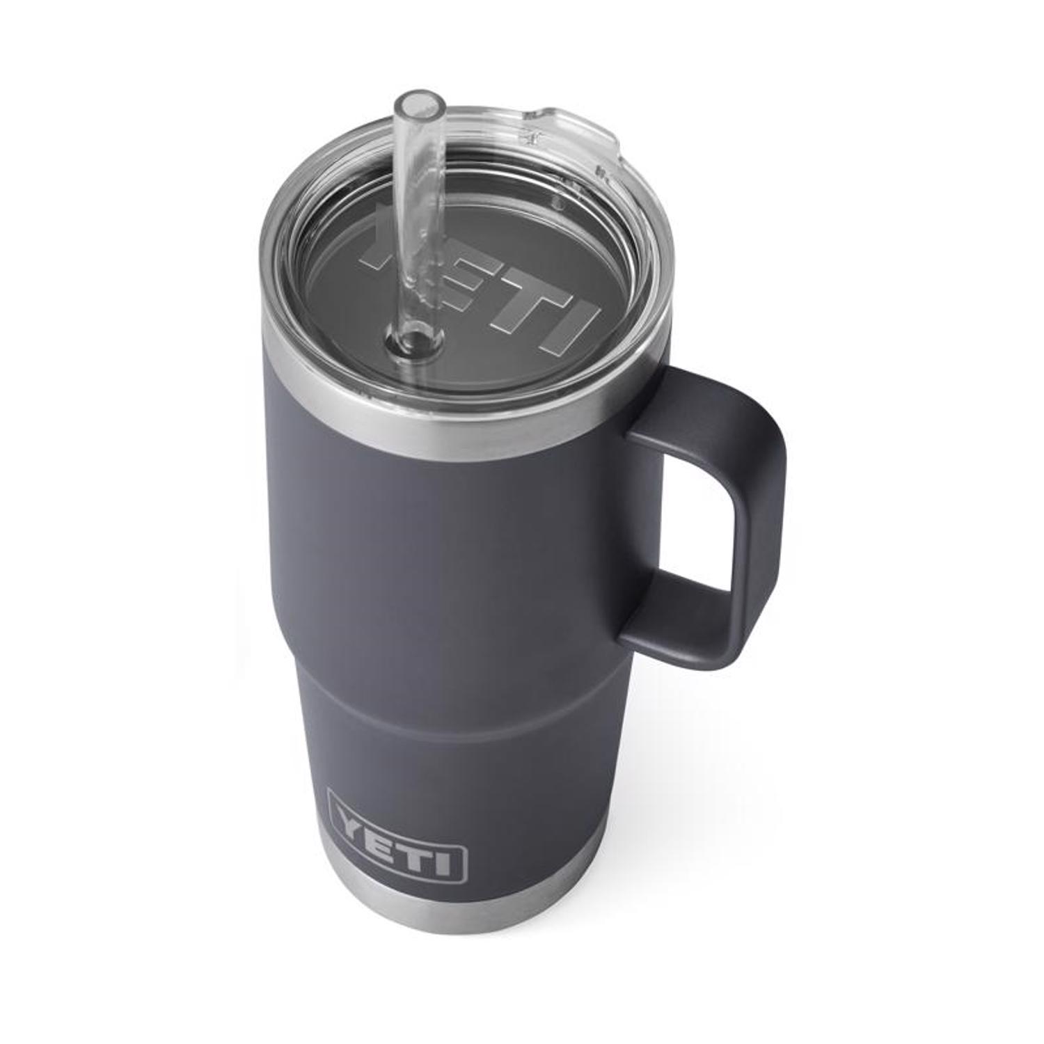 YETI Rambler 25 oz Charcoal BPA Free Straw Mug