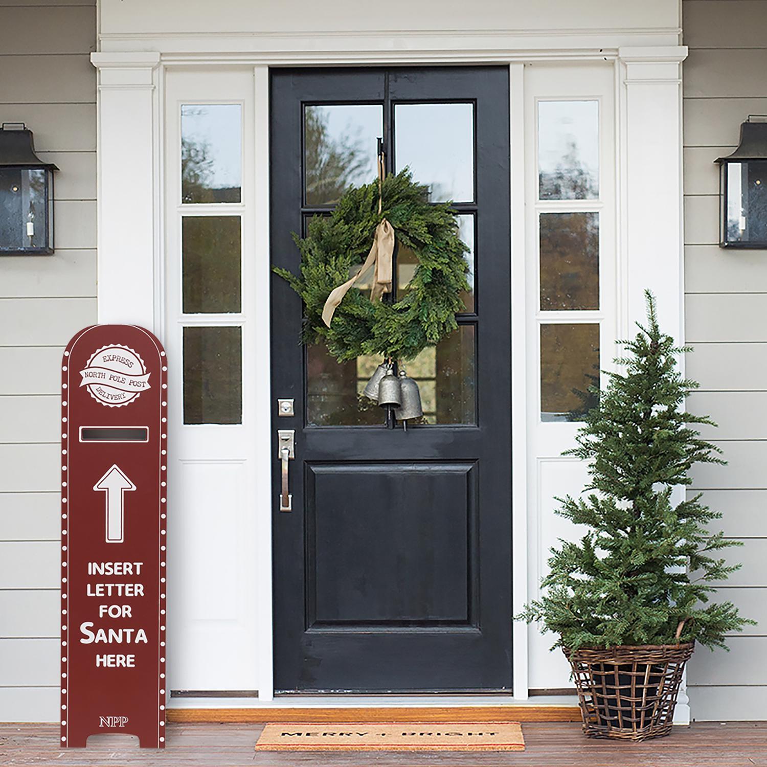 Dyno Red/White Mailbox Letter Porch Sign 40 in.