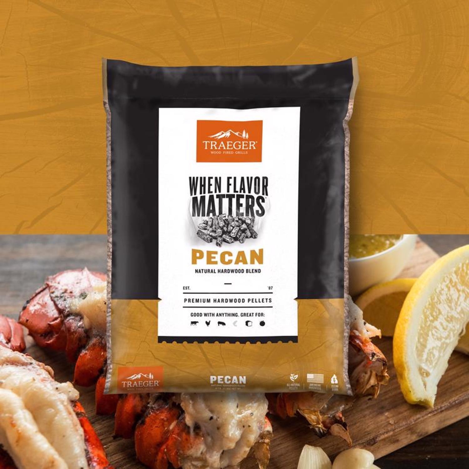 Traeger Premium All Natural Pecan Hardwood Pellets 20 lb