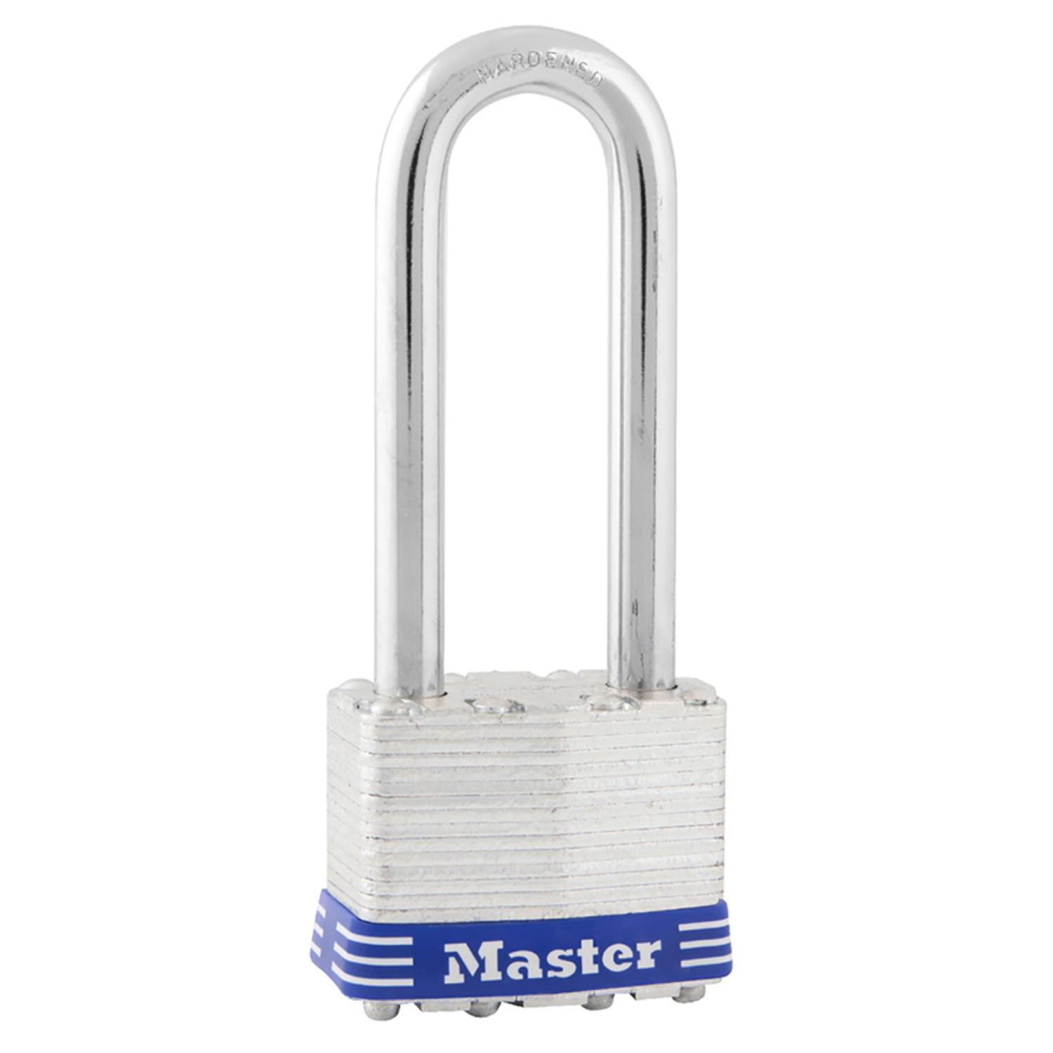 Master Lock 1-3/4 in. W Laminated Steel Ball Bearing Locking Exterior Padlock