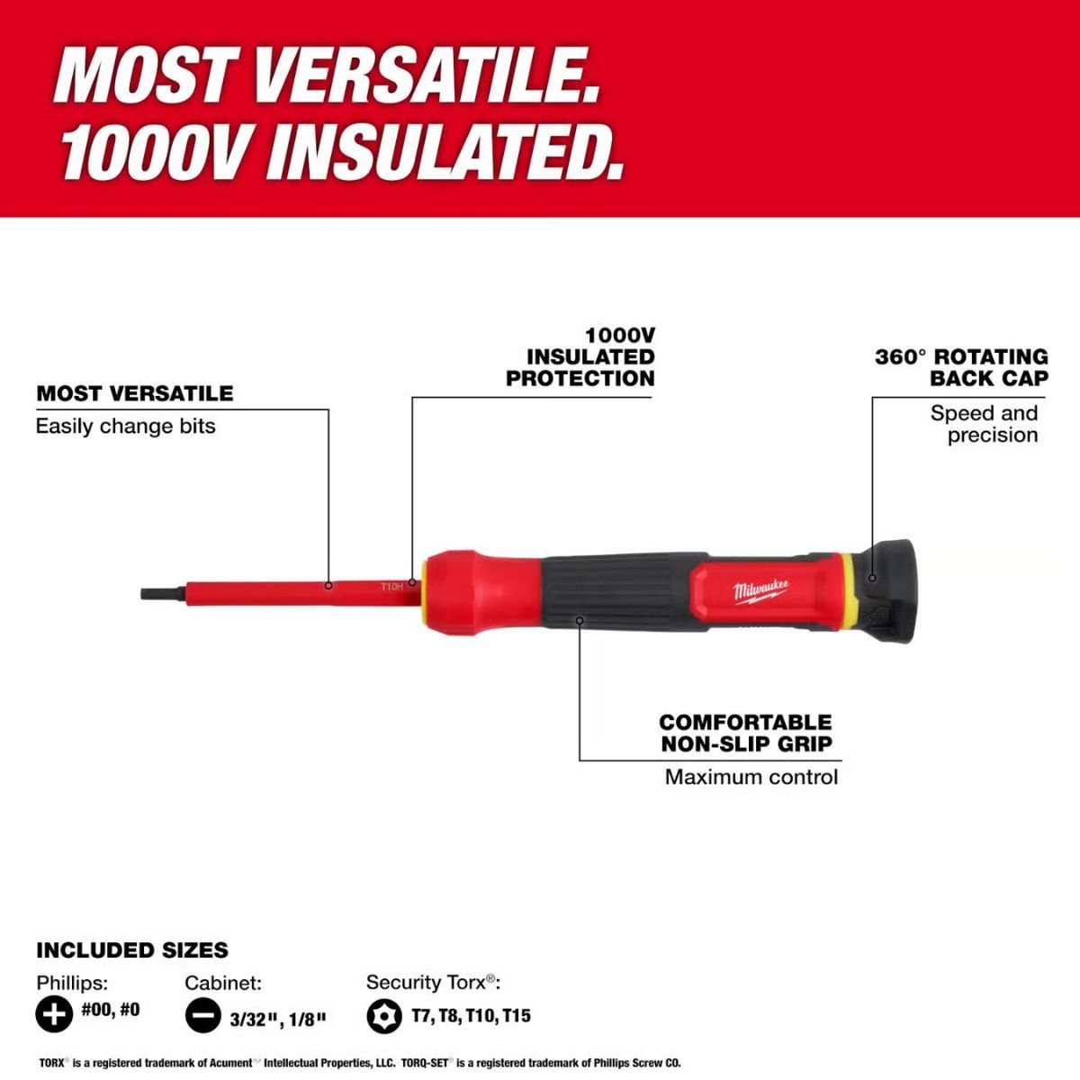 Milwaukee Multi-Bit Screwdriver 1 each