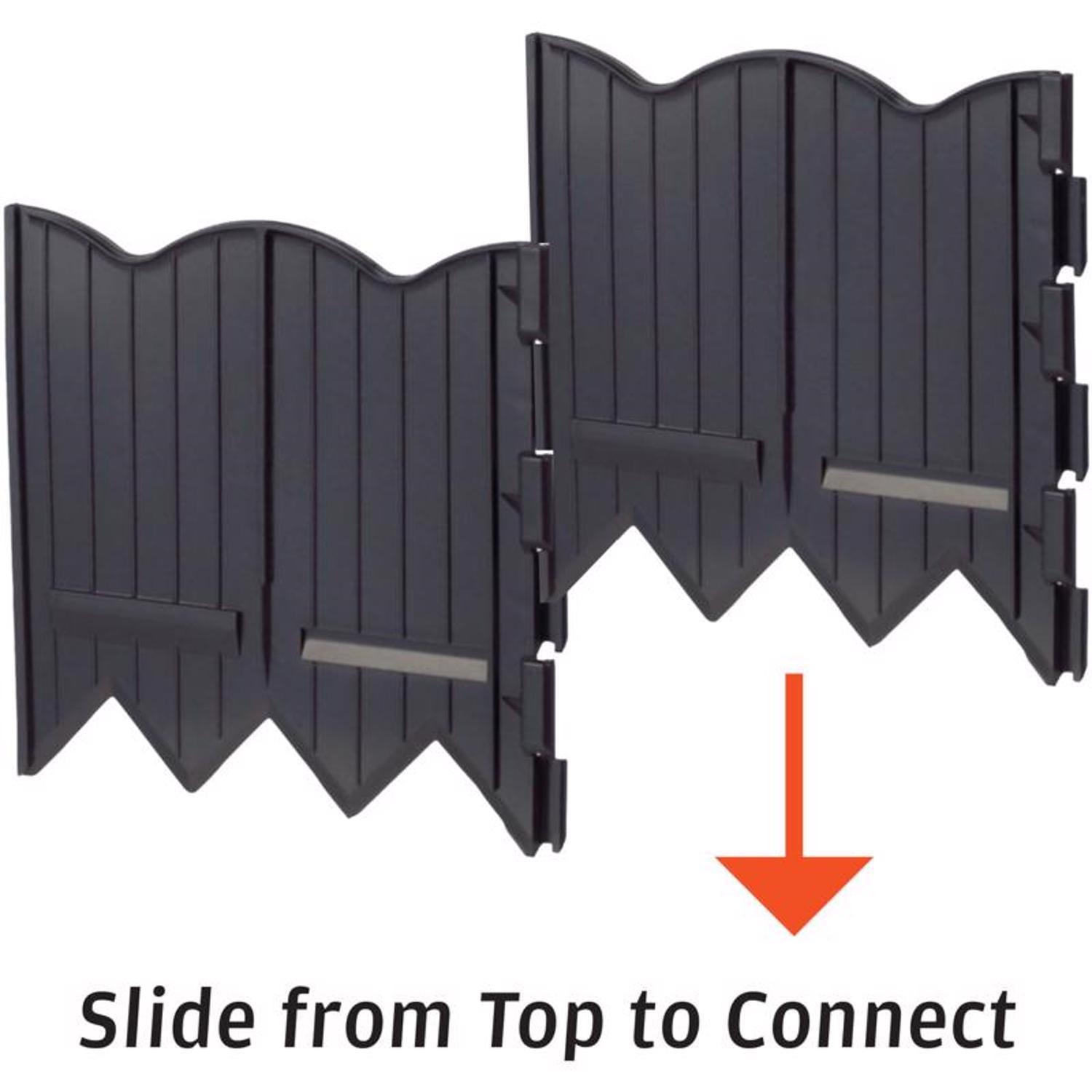 Master Mark 20 ft. L X 6 in. H Plastic Black Poundable Edging