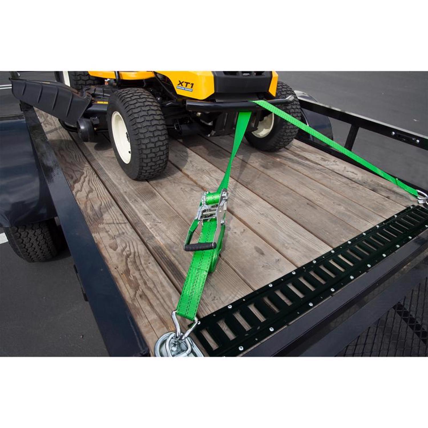 Keeper 2 in. W X 30 ft. L Green Ratchet Tie Down Strap 3333 lb 1 pk