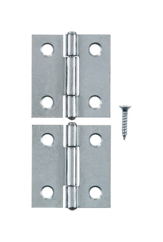 Ace 1-7/16 in. W X 1-1/2 in. L Zinc Plated Zinc Narrow Hinge 2 pk