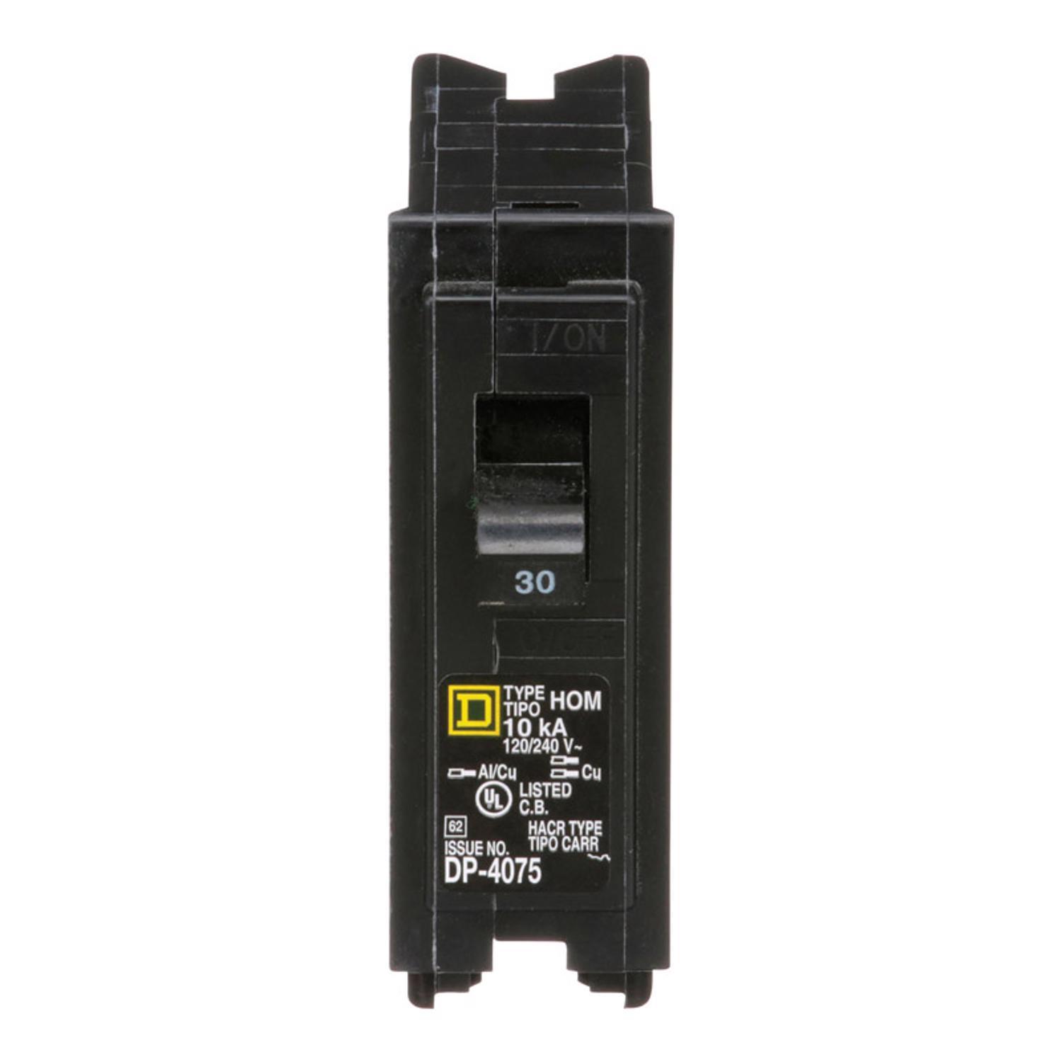 Square D HomeLine 30 amps Surge Single Pole Circuit Breaker