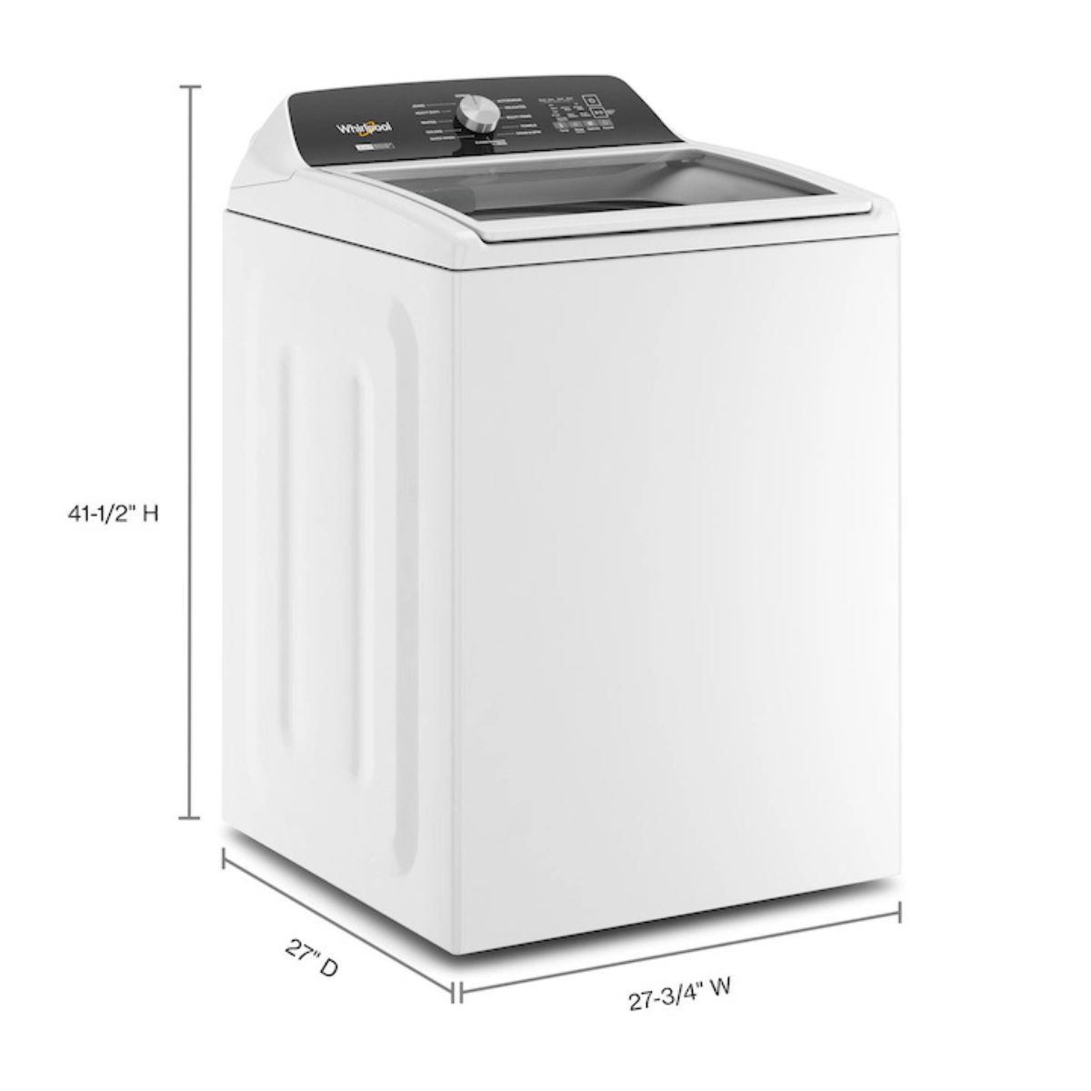 Whirlpool 4.7-4.8 Cu. Ft. Top Load Washer with 2 in 1 Removable Agitator
