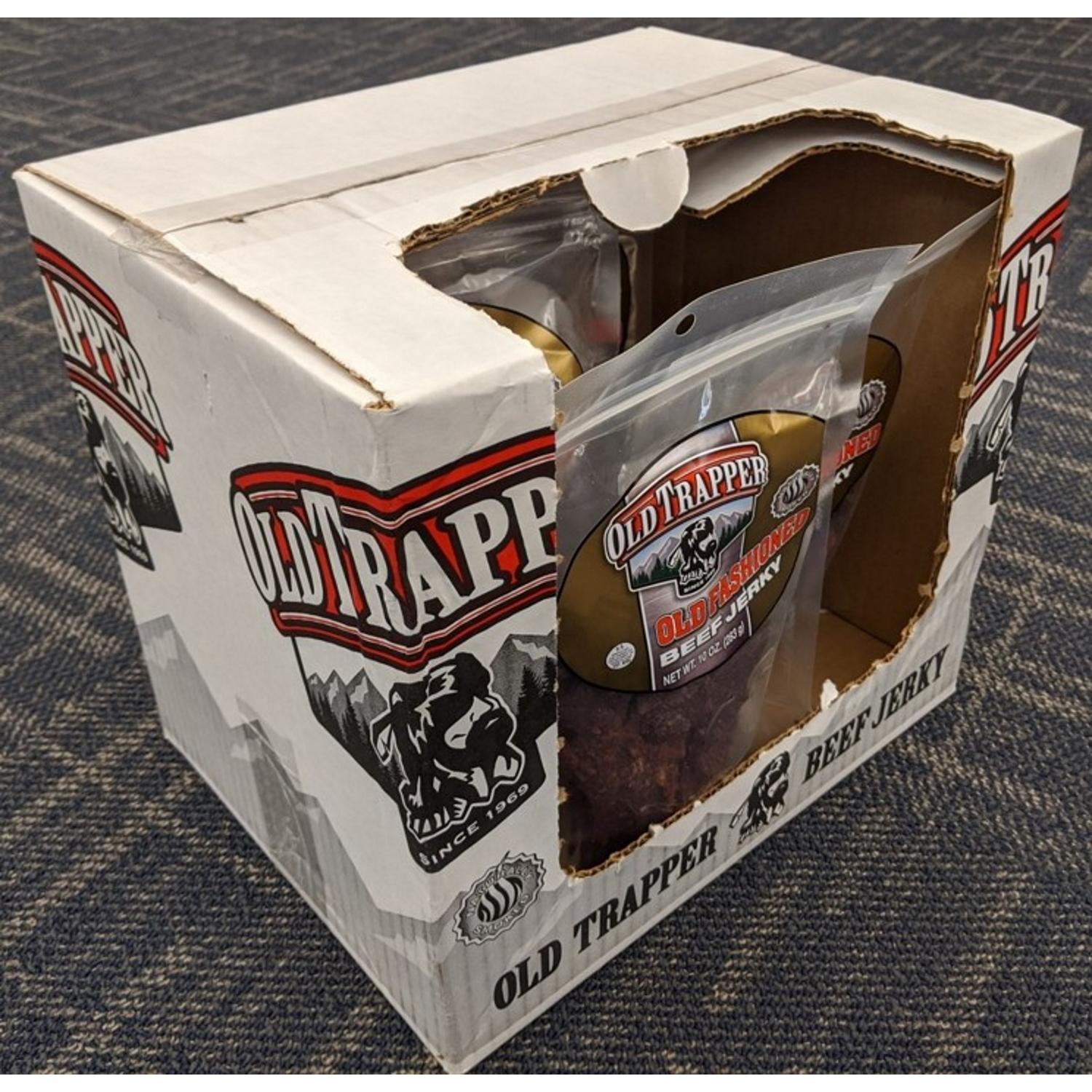 Old Trapper Peppered Beef Jerky 10 oz Bagged