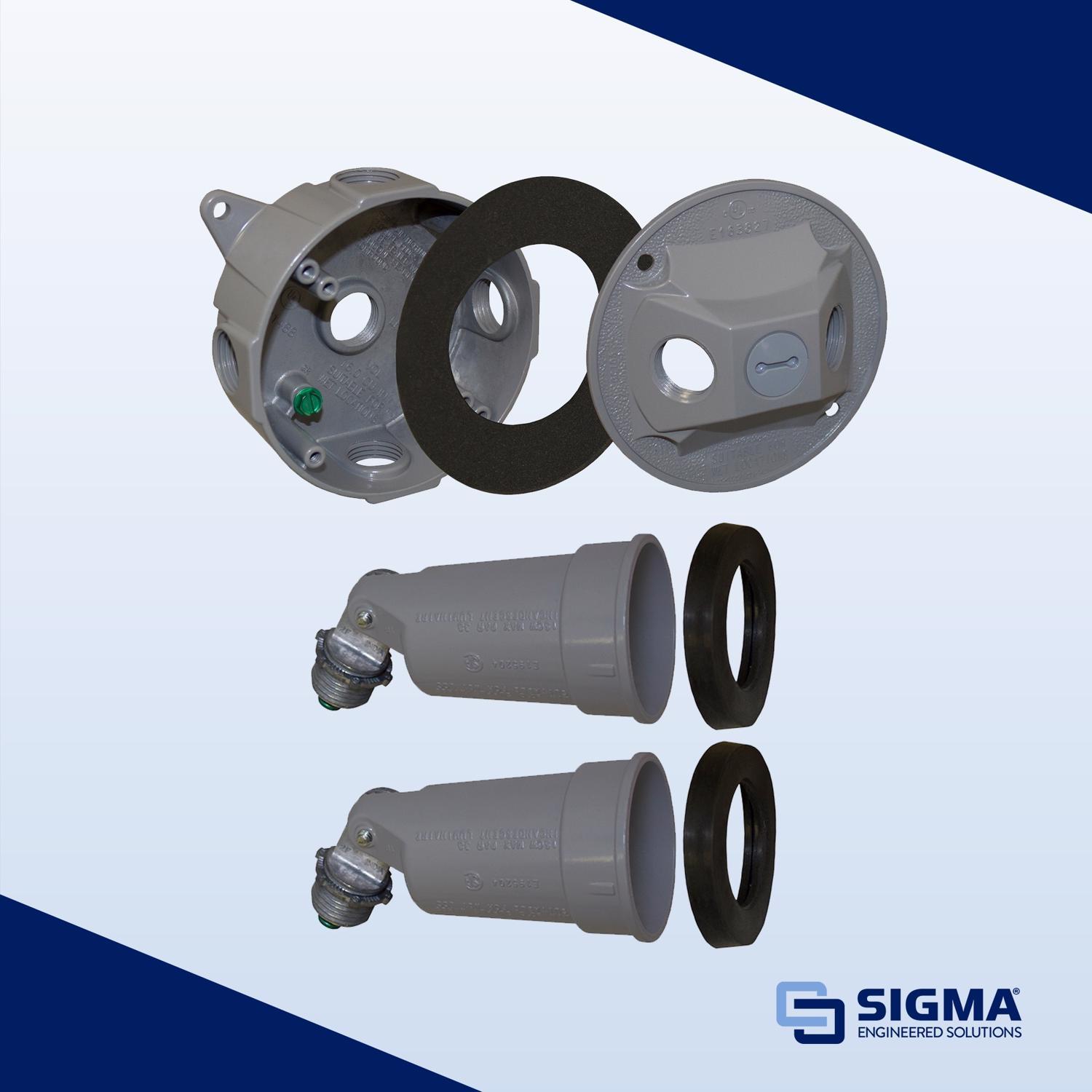 Sigma Engineered Solutions Switch Controlled Gray Lamp Holder Kit Hardwired