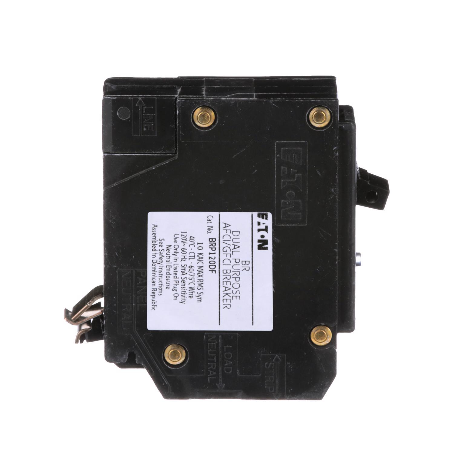 Eaton 20 amps Arc Fault/Ground Fault Single Pole Circuit Breaker
