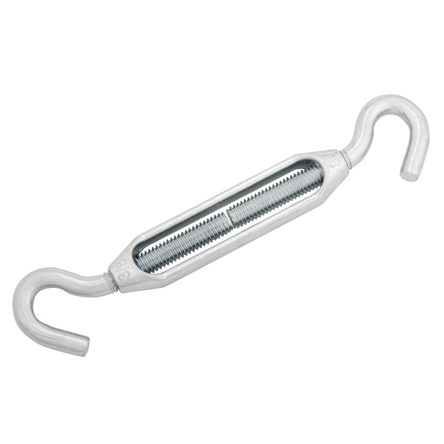 Hampton Zinc-Plated Aluminum/Steel 0.327 in. D Turnbuckle 350 lb 8 in. L