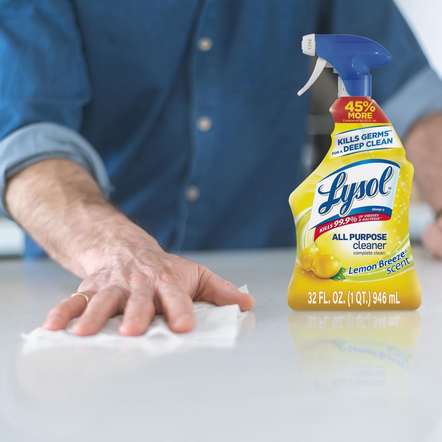 Lysol Advanced Deep Clean Lemon Breeze Scent All Purpose Cleaner Liquid 32 oz
