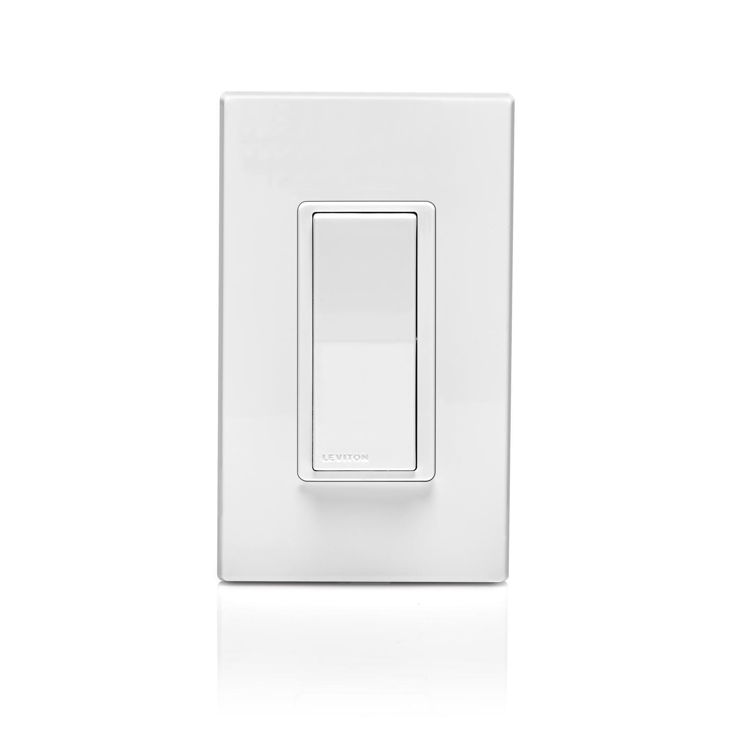 Leviton Decora Smart Three Pole Remote Smart-Enabled Switch White 1 pk