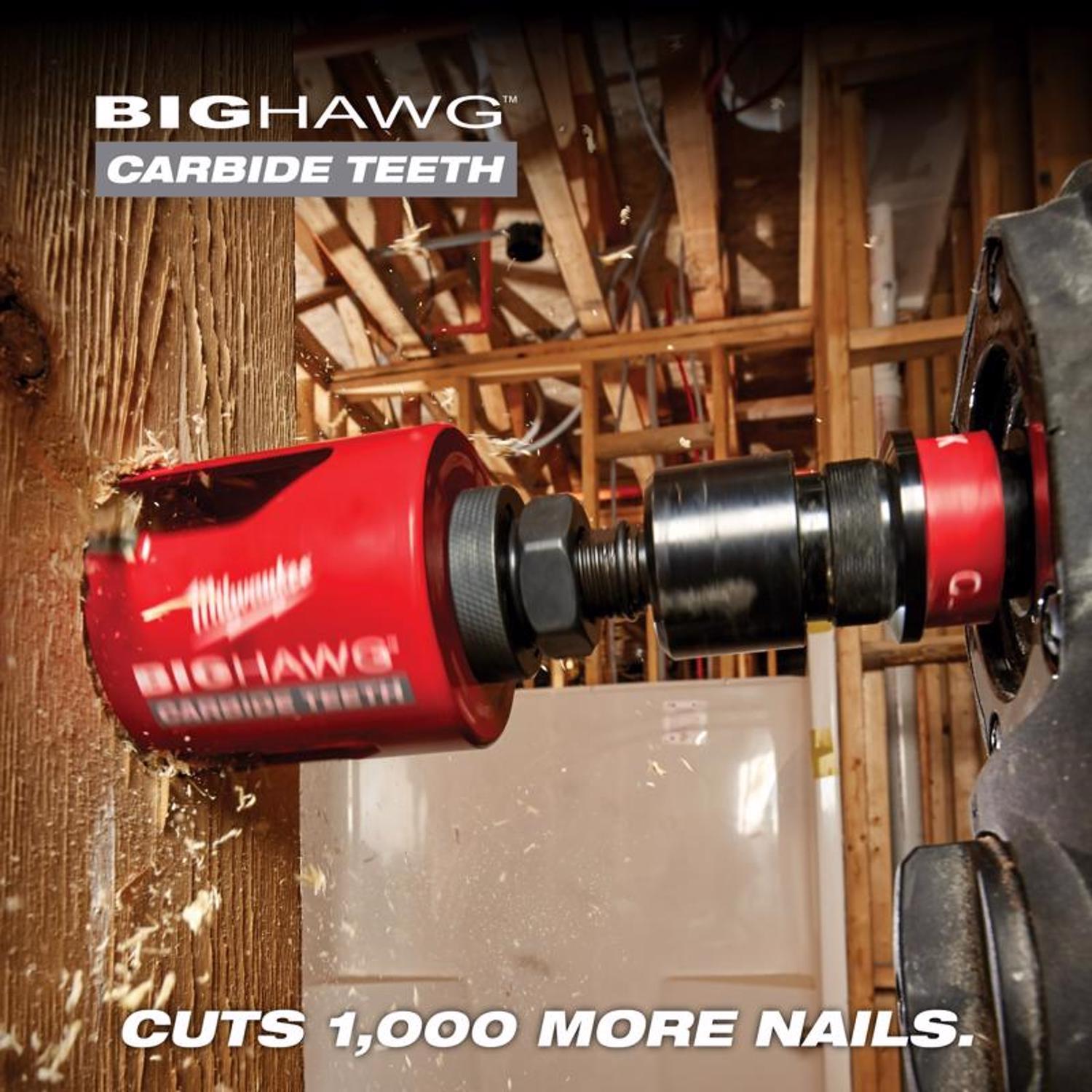 Milwaukee Big Hawg 4-1/4 in. Carbide Tipped 2-7/16 in. L Hole Saw