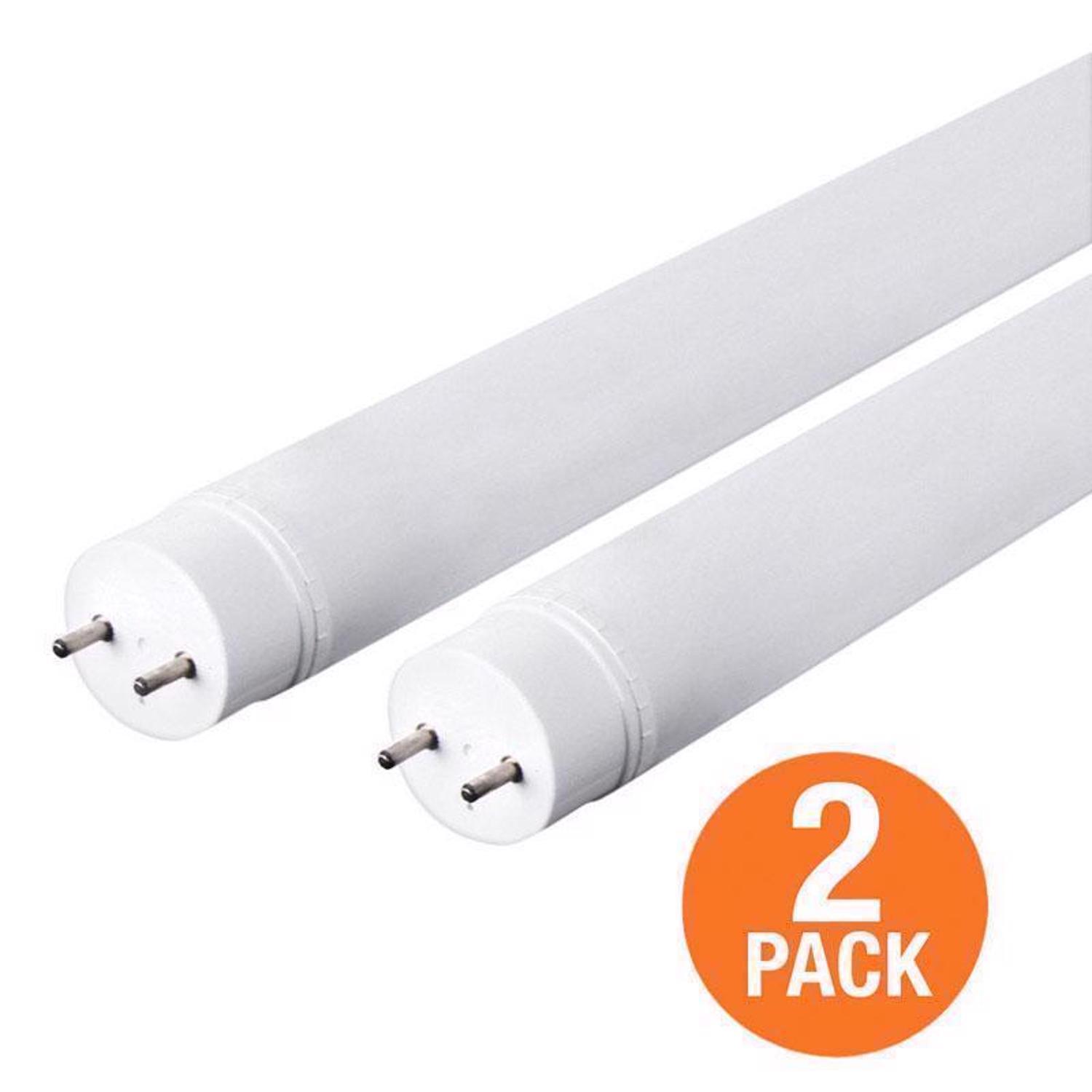 Feit Plug & Play T8 Cool White 47.5 in. Bi-Pin T8 LED Bulb 32 Watt Equivalence 2 pk