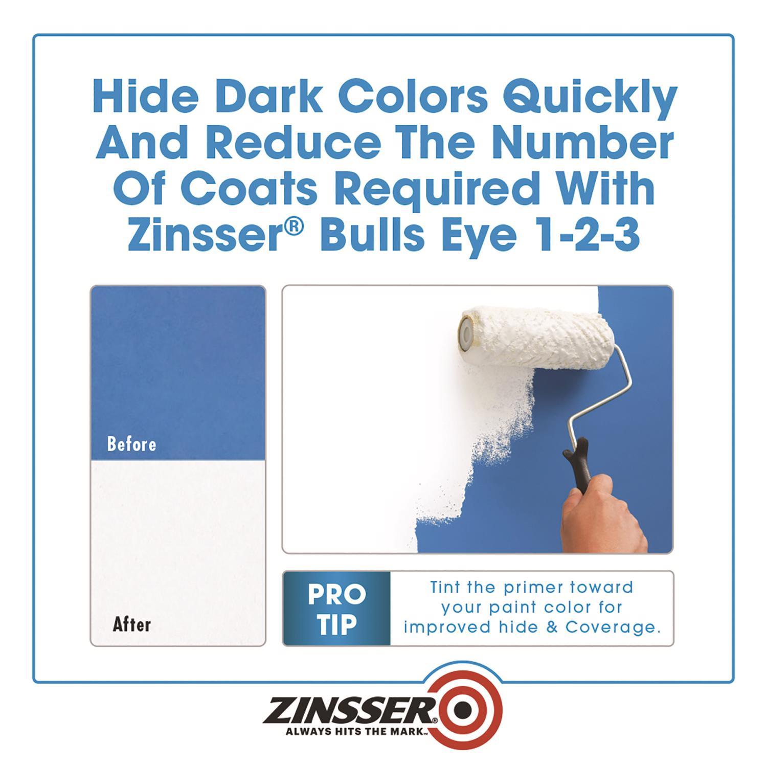 Zinsser Bulls Eye Zero White Smooth Water-Based Acrylic Primer and Sealer 1 gal