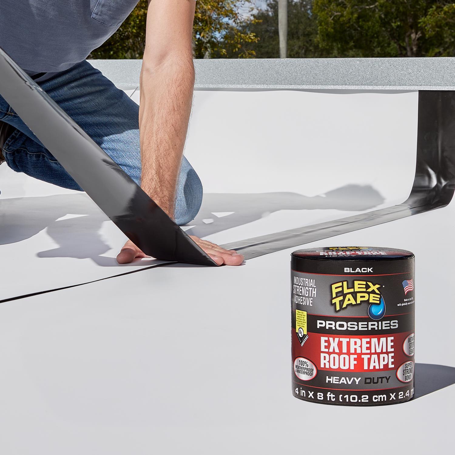 Flex Seal Family of Products Flex Tape Pro Series 4 in. W X 8 ft. L Black Waterproof Repair Tape 1 p