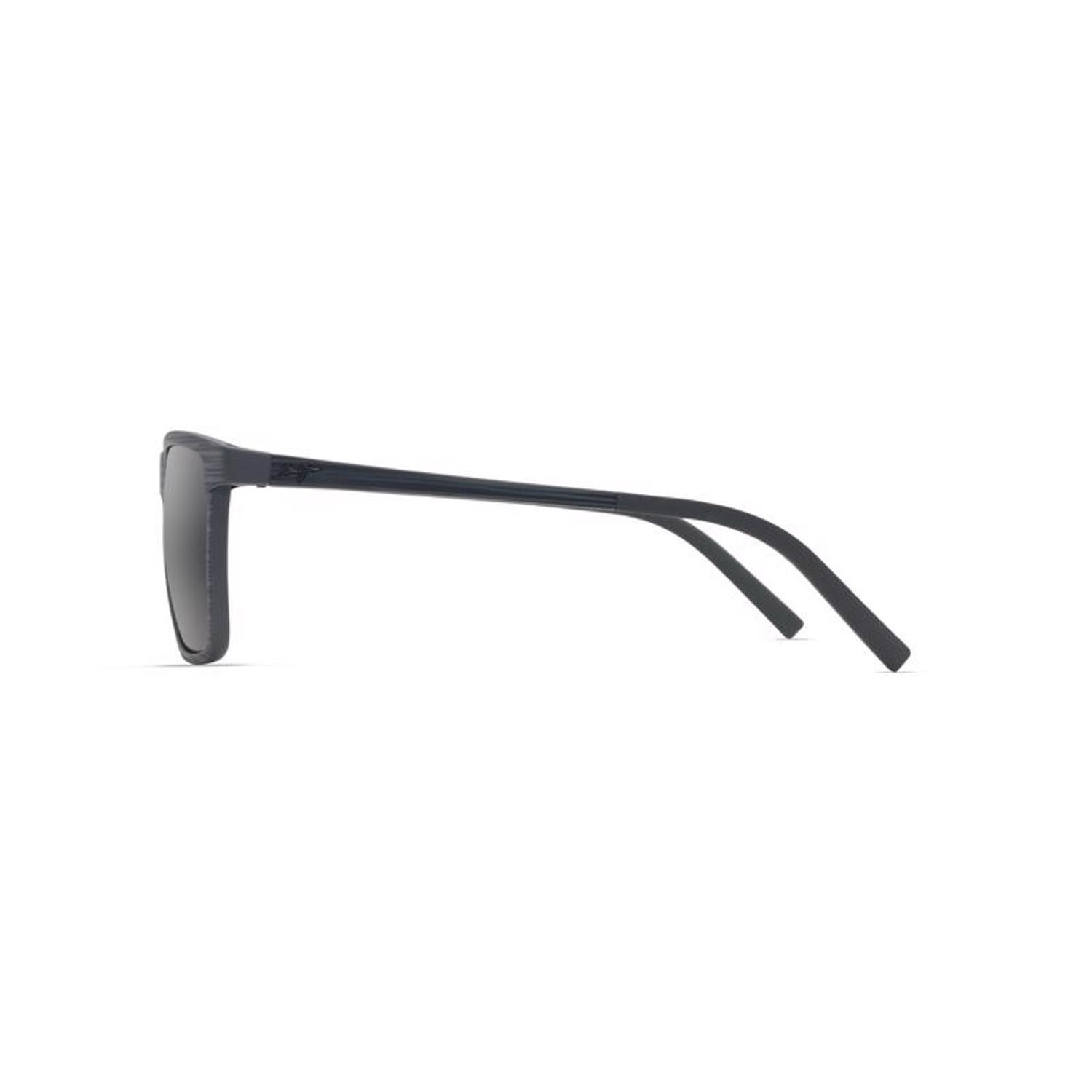 Maui Jim One Way Sunglasses Unisex Gray Stripe Frame Neutral Gray Lens Polarized
