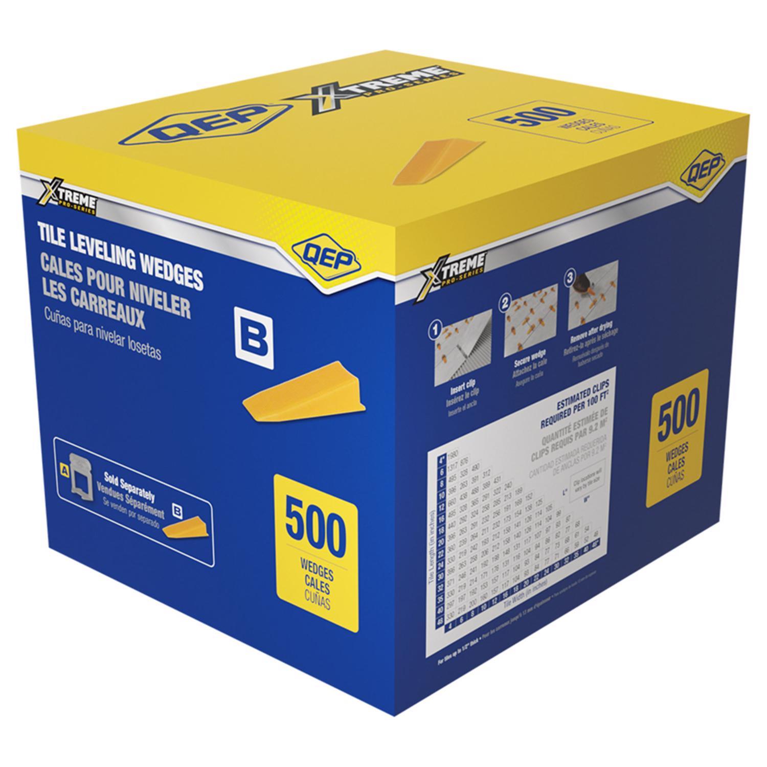 QEP Xtreme 1/16 in. H Plastic Tile Leveling Wedge 500 pc