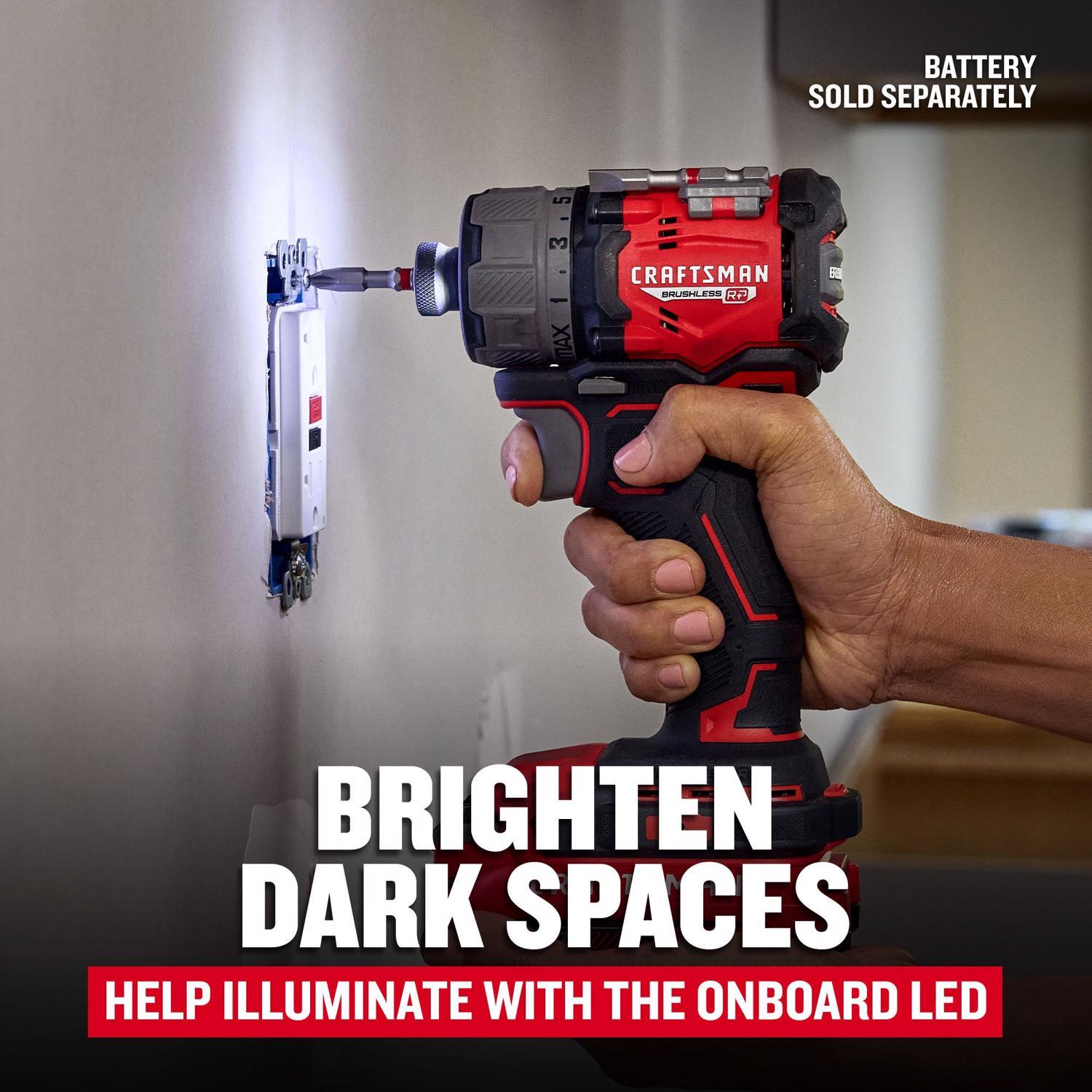 CRAFTSMAN V20 Brushless RP Brushless Cordless Powered Screwdriver Tool Only