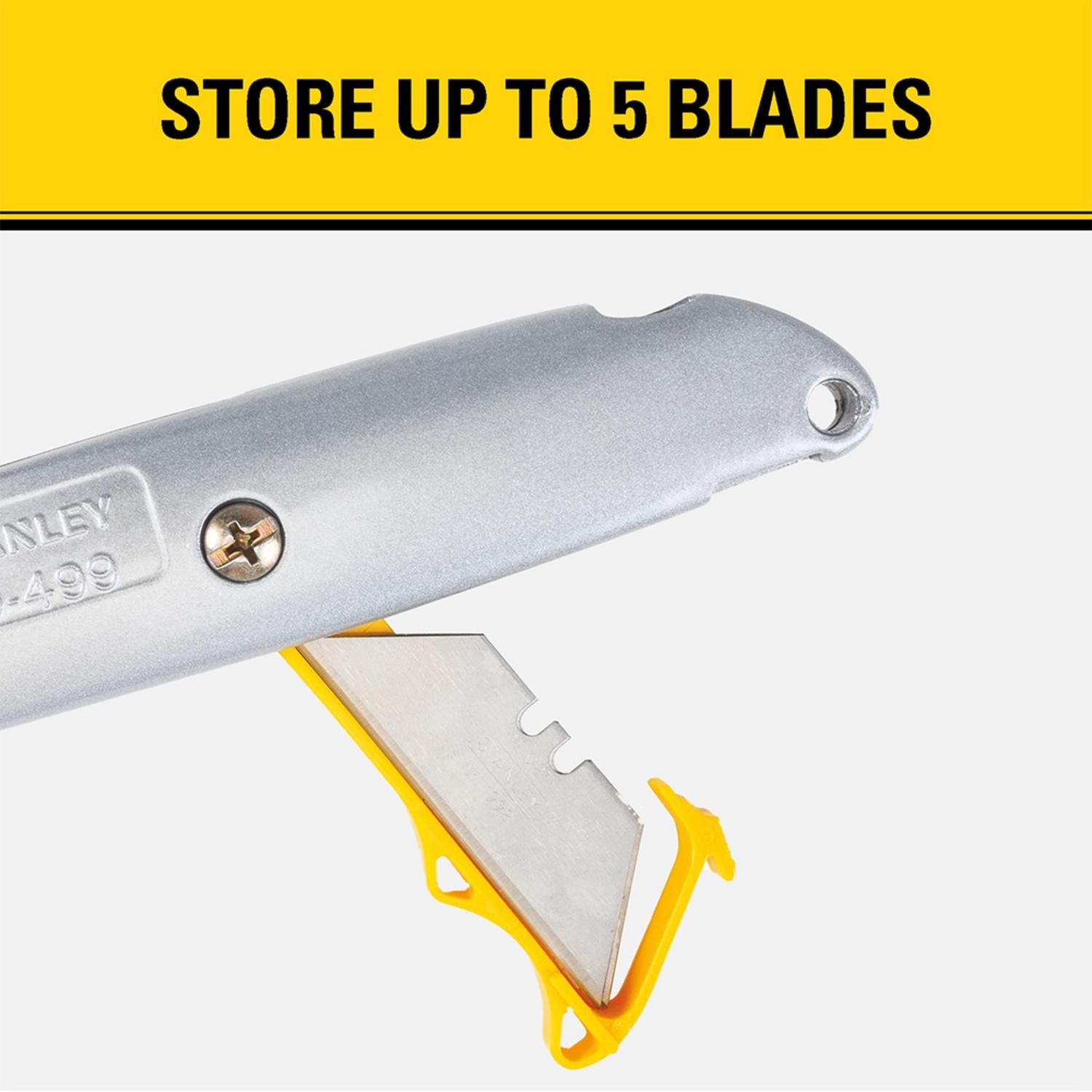 Stanley QuickChange 6-3/8 in. Retractable Utility Knife Gray 1 pk