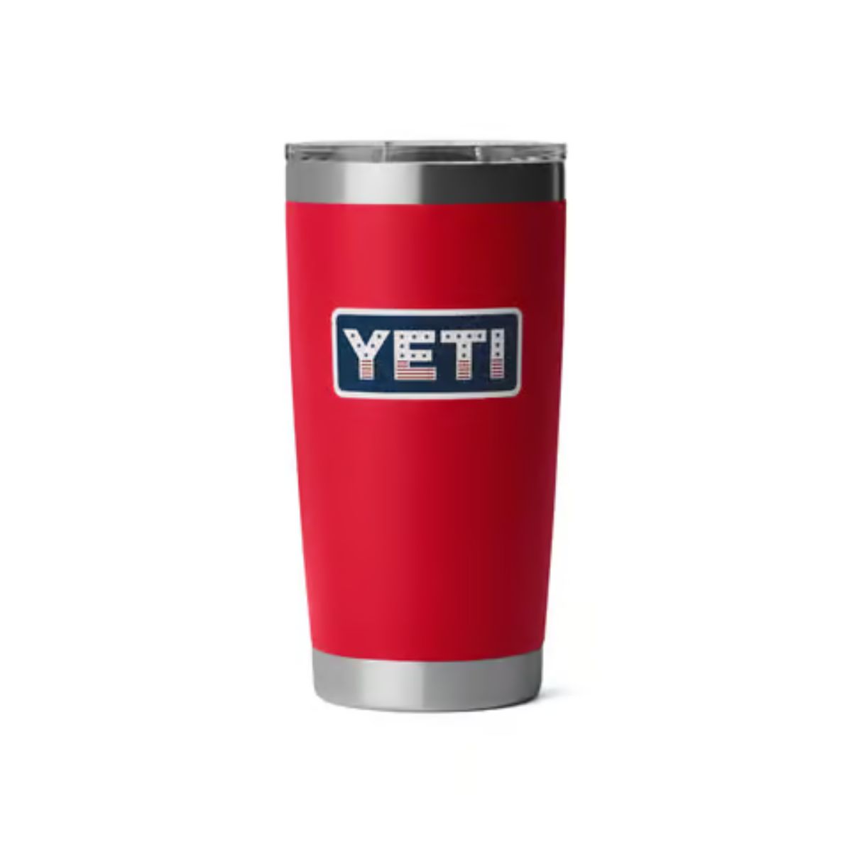YETI Rambler 20 oz. Rescue Red Patriotic BPA Free Badge Tumbler with MagSlider Lid