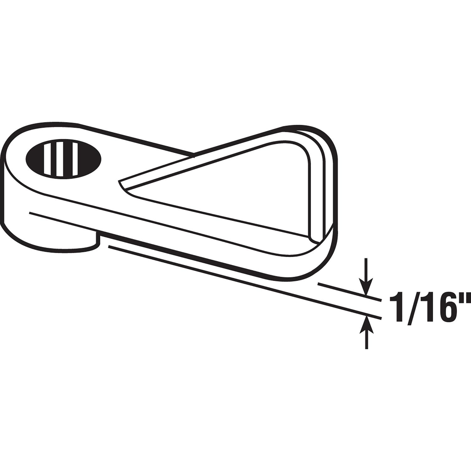 Prime-Line Gray Plastic Screen Clip For 1/16 in. 8 pk