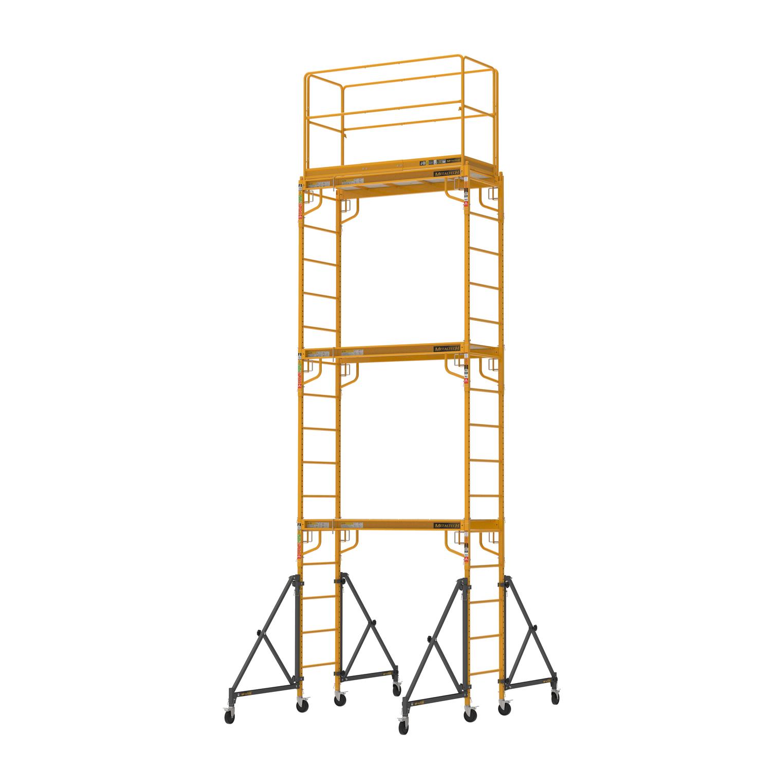 Metaltech Jobsite Series Steel Yellow Scaffolding 1 pk