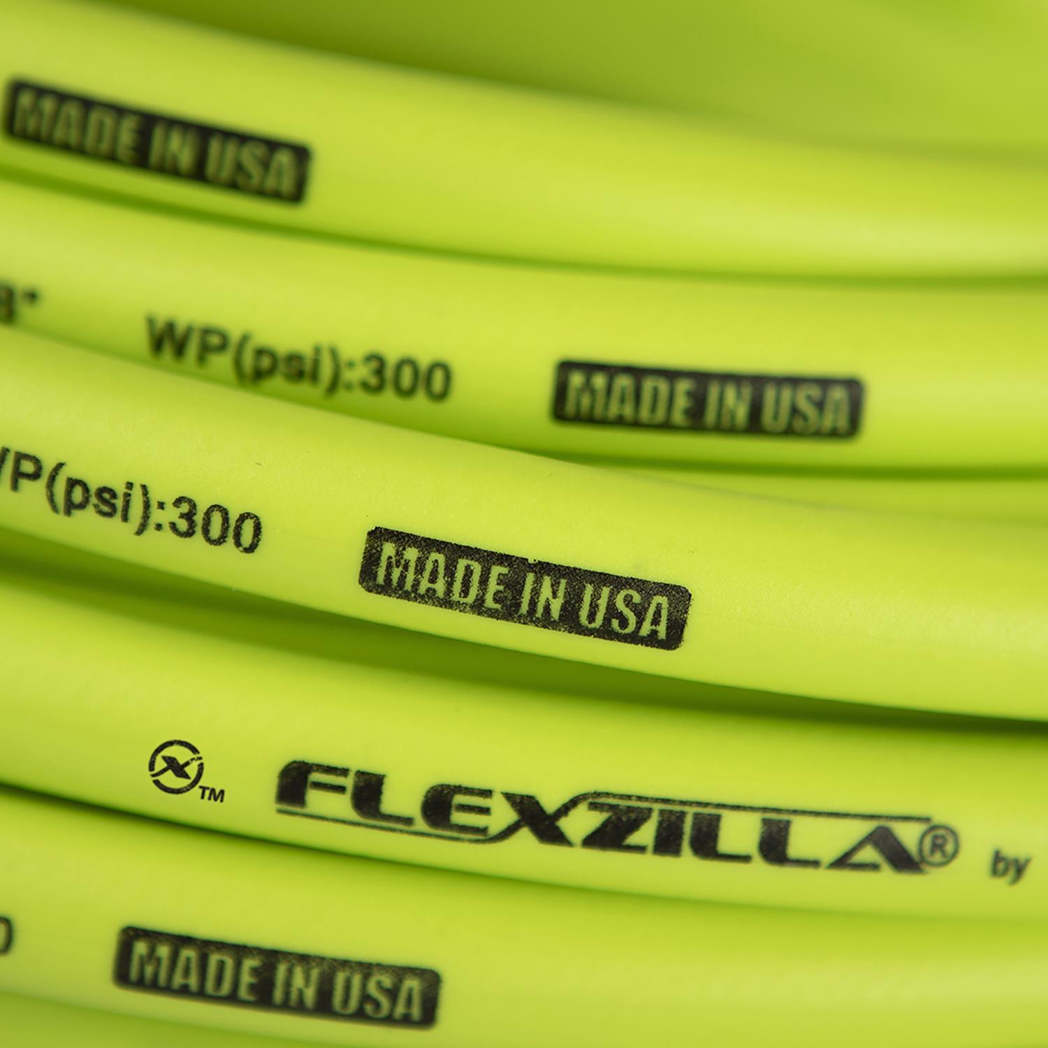 Legacy Flexzilla 50 ft. L X 3/8 in. D Hybrid Polymer Air Hose 300 psi Zilla Green