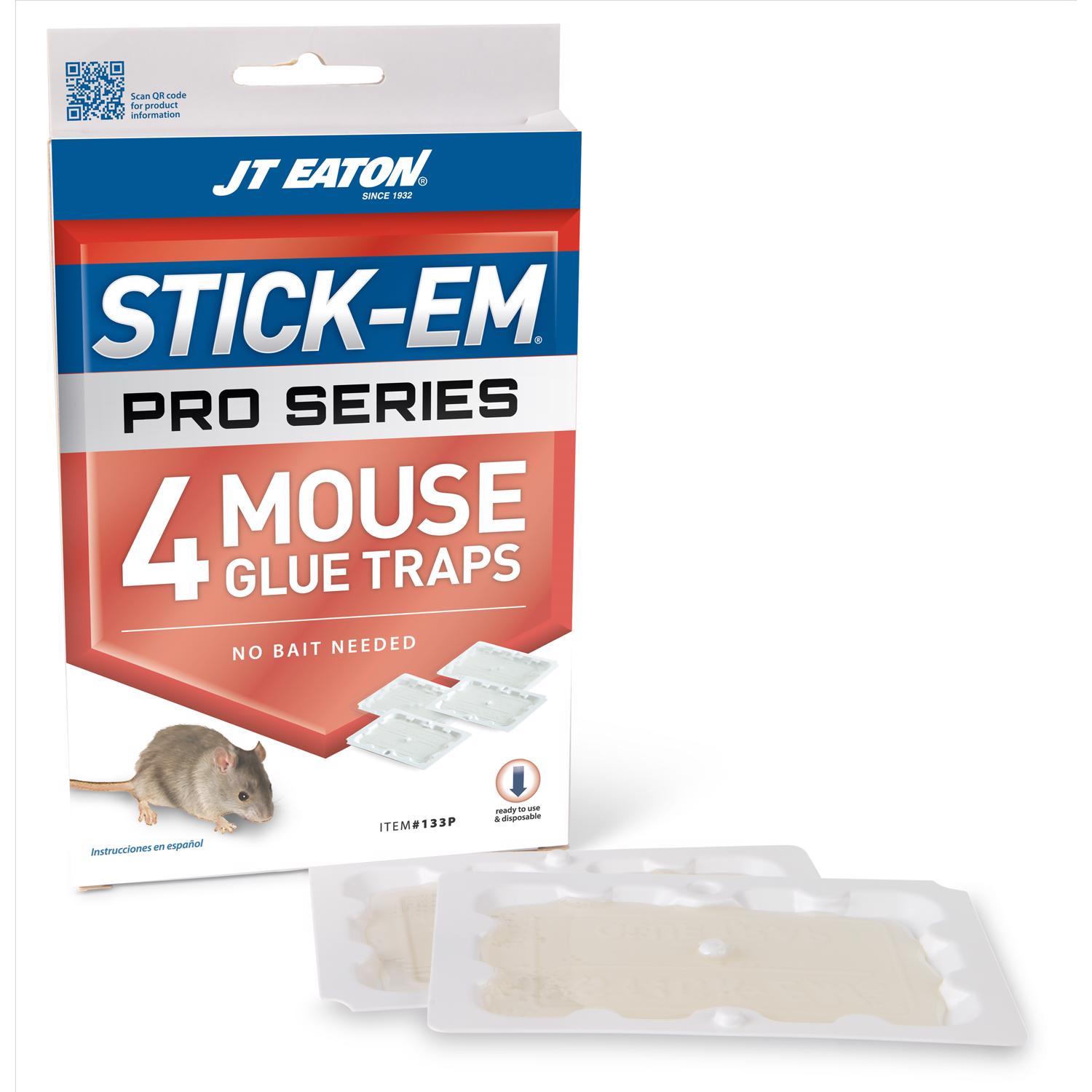 JT Eaton Stick-Em Pro Series Small Glue Trap For Mice 4 pk