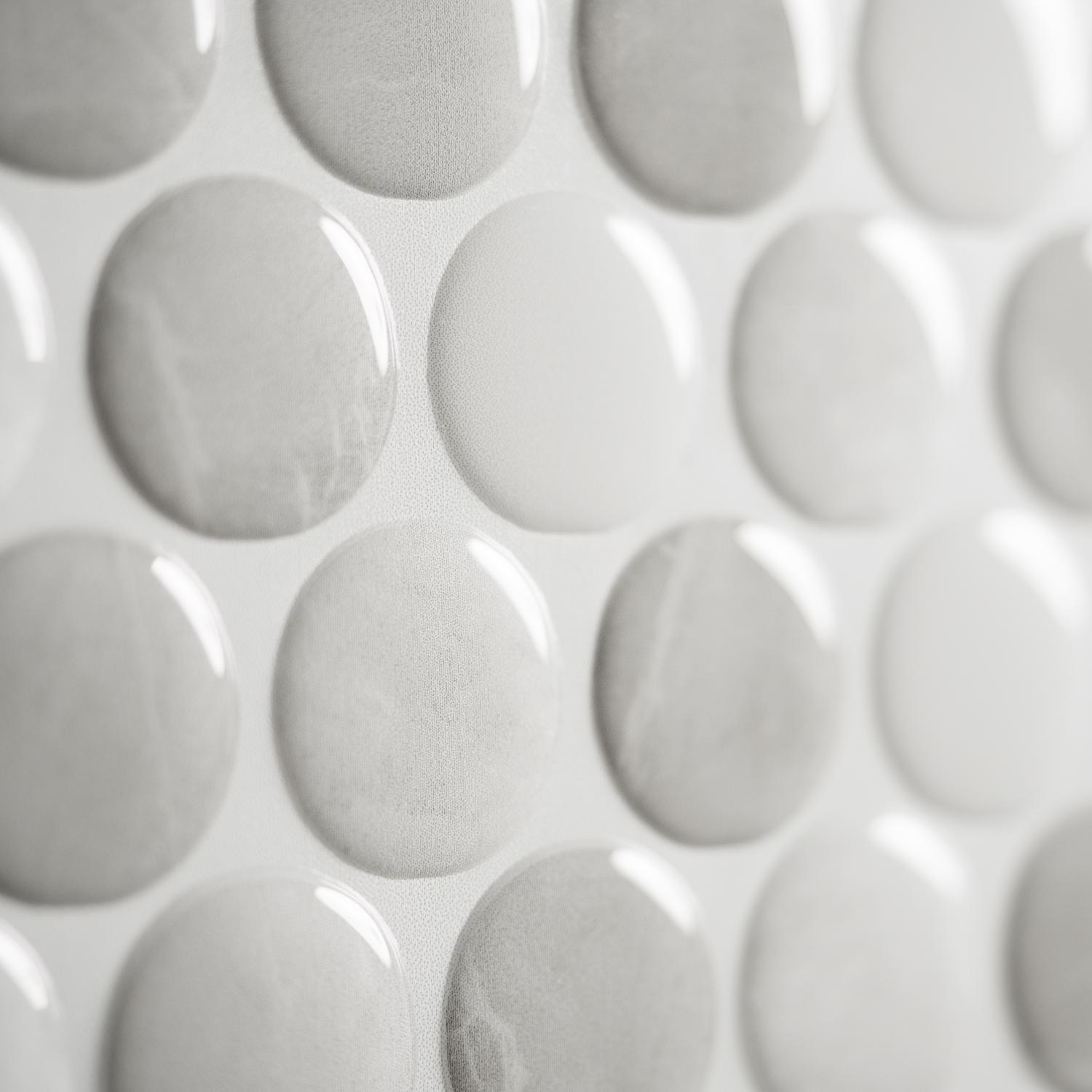 Smart Tiles 8.95 in. W X 8.97 in. L Gray Glazed Vinyl Adhesive Wall Tile 4 pc