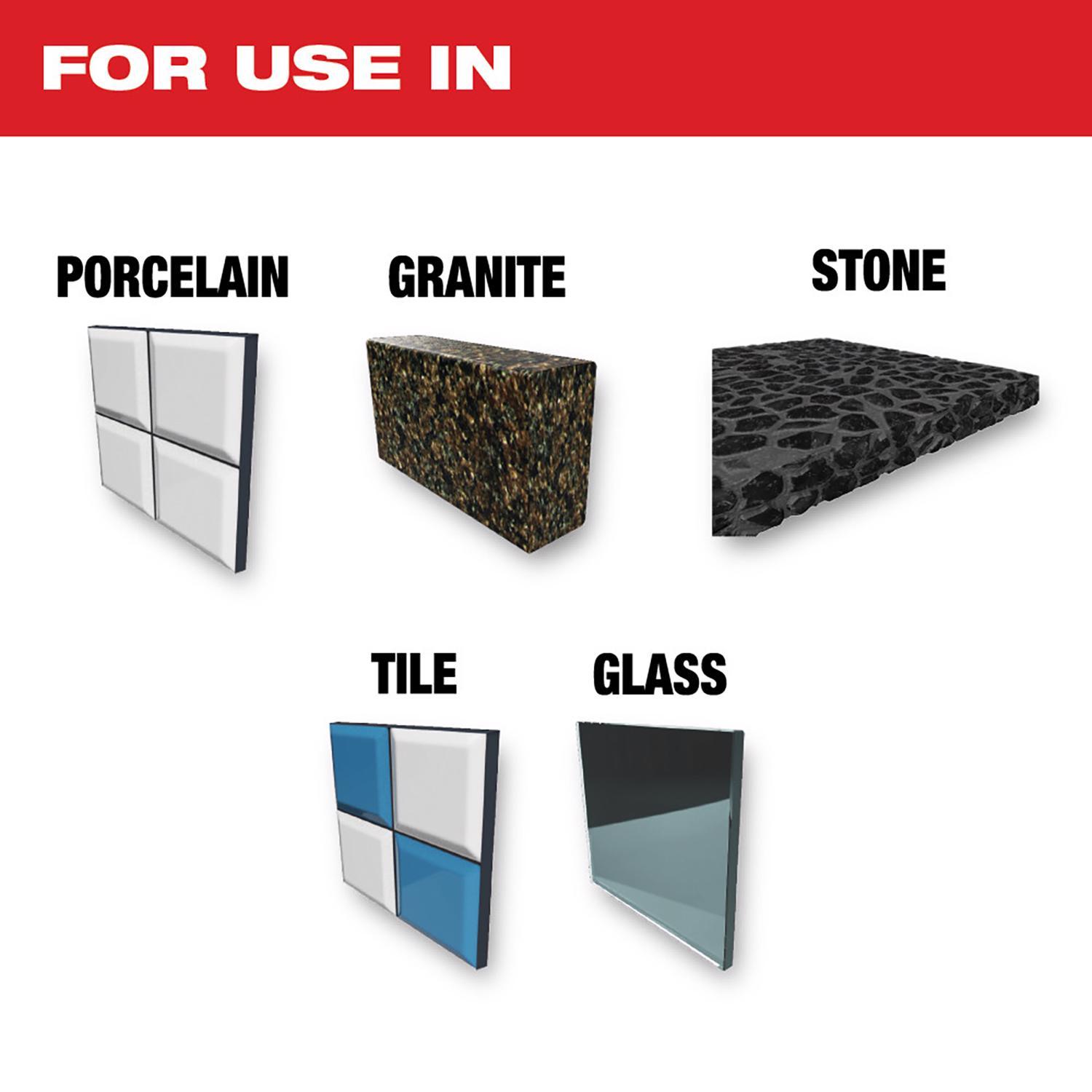 Milwaukee Diamond Max 1 in. Diamond Grit Glass, Porcelain, Tile, and Stone Hole Saw 1 pc
