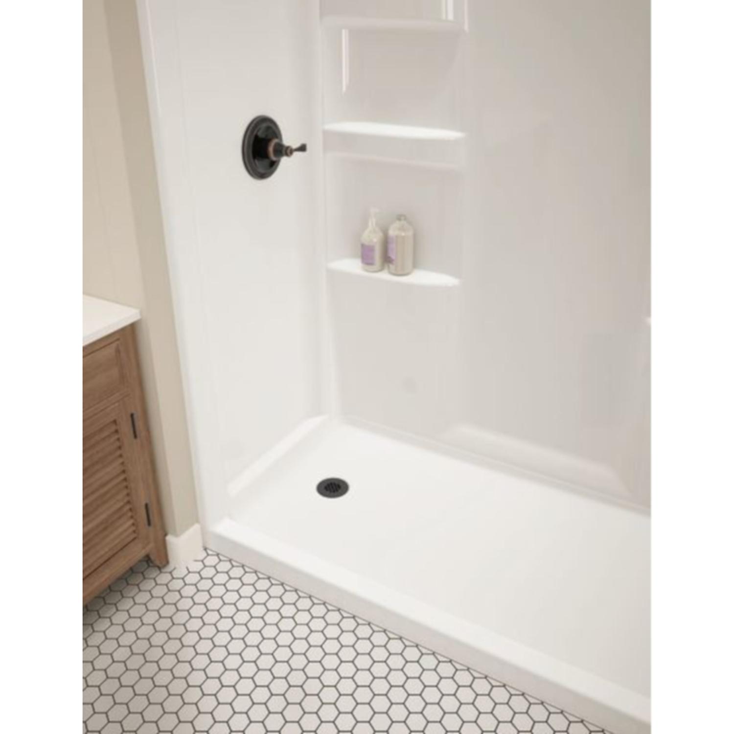 Delta Hycroft 73.5 in. H X 30 in. W X 60 in. L White Shower Surround