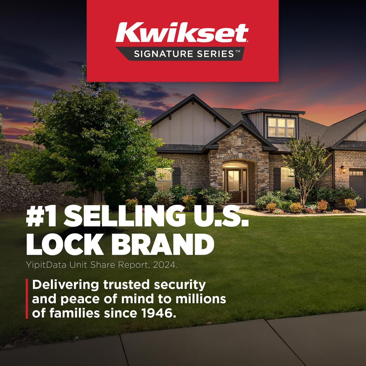 Kwikset Juno Venetian Bronze Passage Door Knob 1-3/4 in.