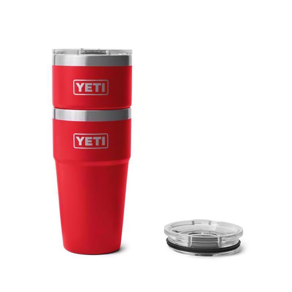 YETI Rambler 20 oz. Rescue Red BPA Free Stackable Tumbler with MagSlider Lid