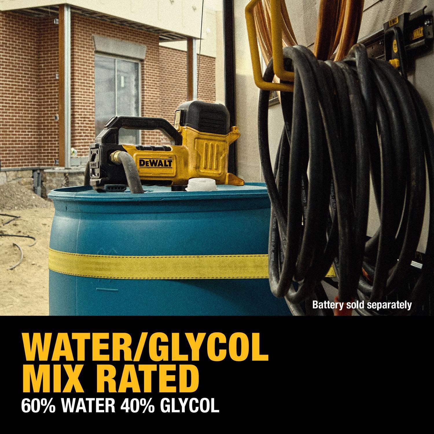 DeWalt 20V MAX 270 gal Polycarbonate Automatic Battery Transfer Pump