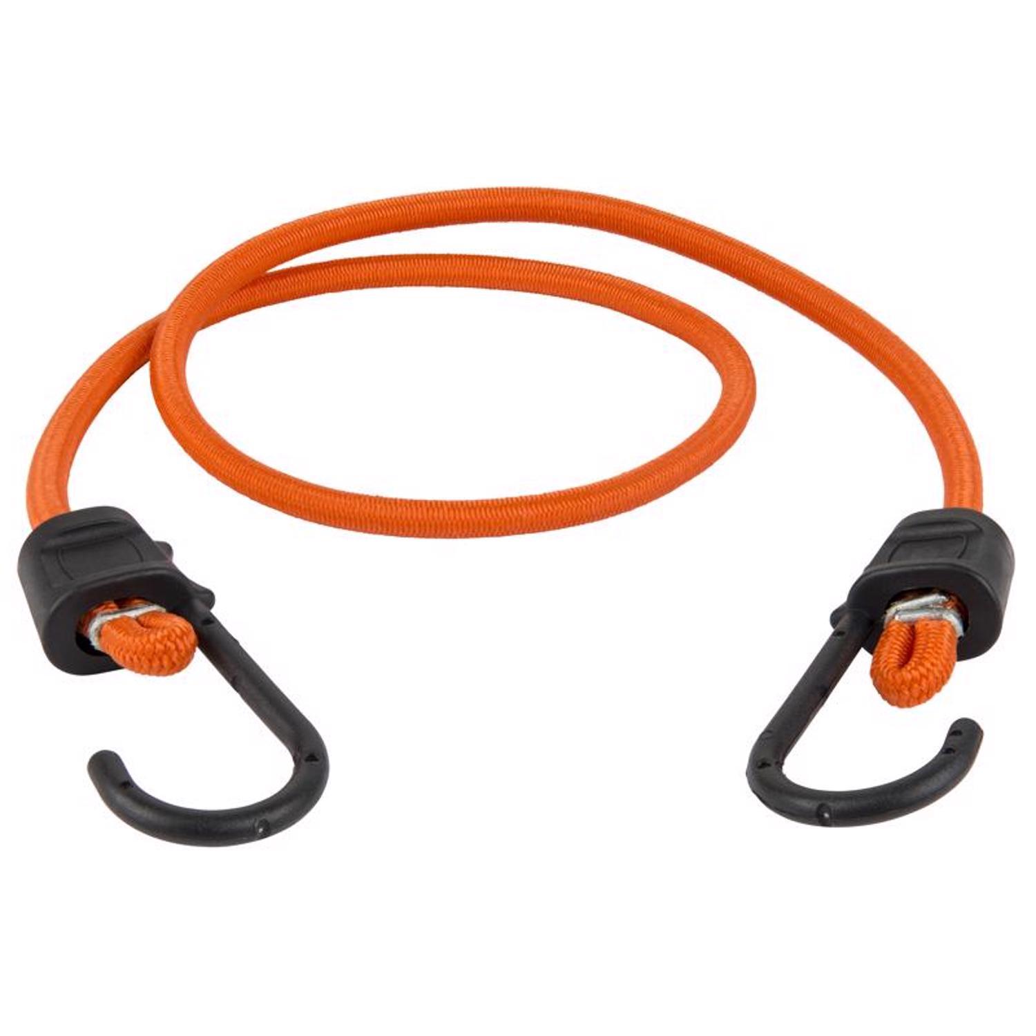 Keeper Black/Orange Bungee Cord 36 in. L X 0.374 in. 1 pk