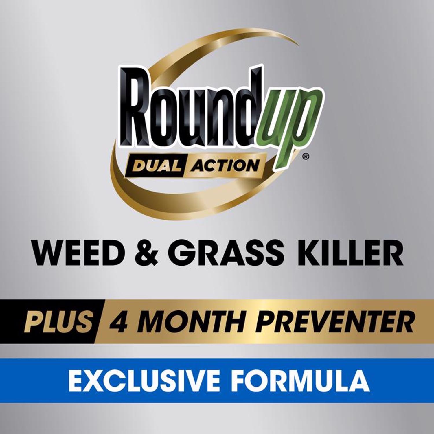 Roundup Dual Action Weed and Grass Killer RTU Liquid 1.25 gal
