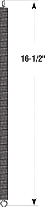 Prime-Line 16-1/2 in. L X 9/16 in. D Extension Spring 1 pk