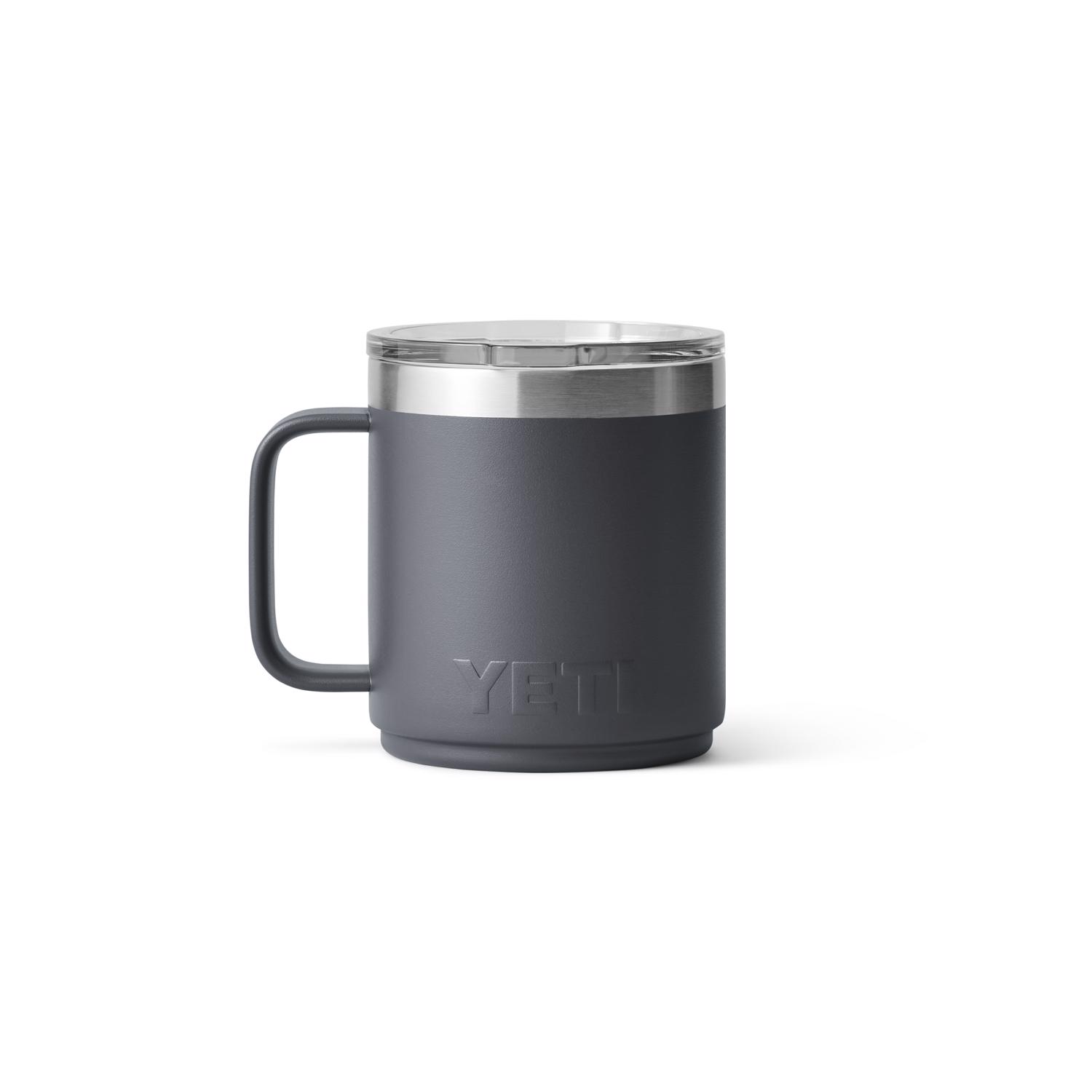 YETI Rambler 10 oz Charcoal BPA Free Mug with MagSlider Lid