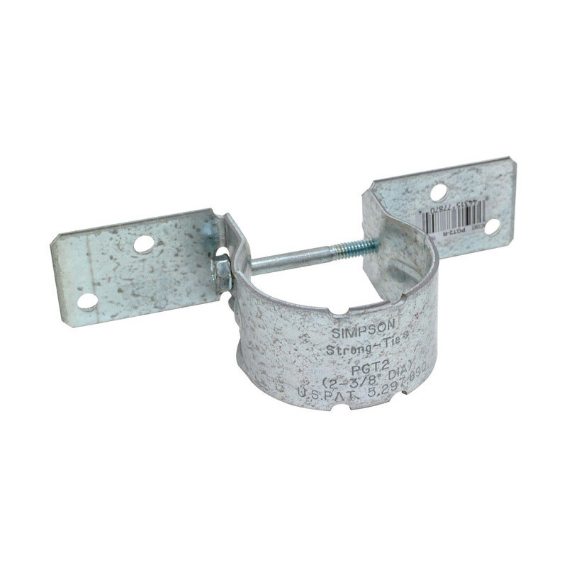 Simpson Strong-Tie Galvanized Steel Pipe Grip Tie 12 Ga.