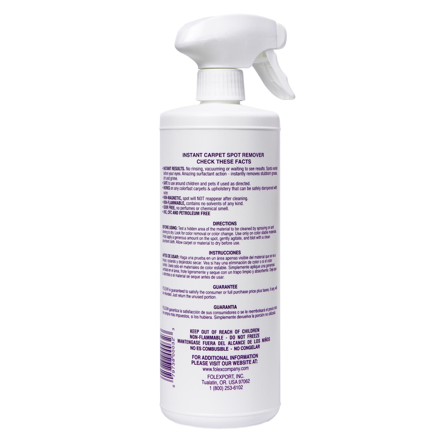 Folex No Scent Instant Carpet Spot Remover 32 oz Liquid