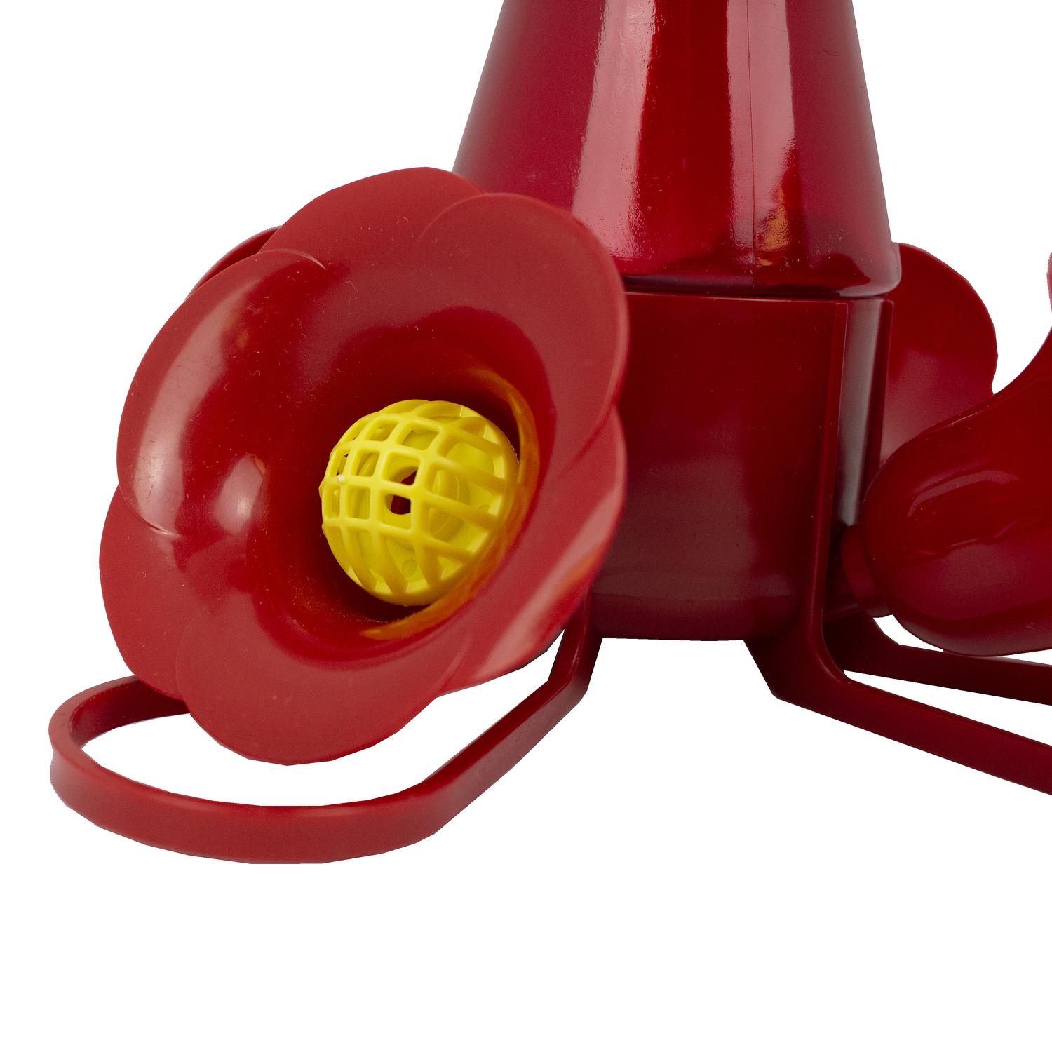 Perky-Pet Hummingbird 8 oz Plastic Pinch Waist Nectar Bird Feeder 4 ports