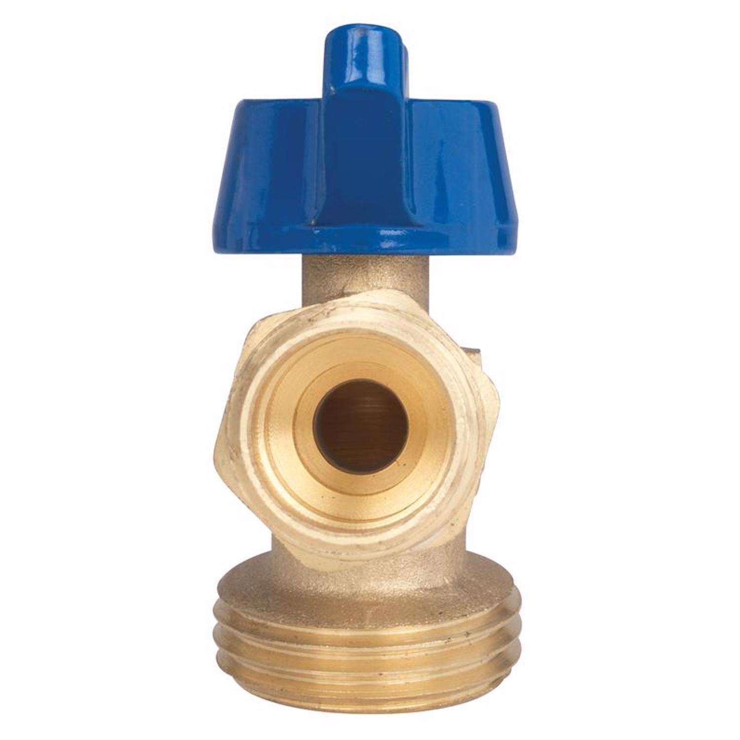 Homewerks 1/2 in. MIP X 3/4 in. MHT Brass Ball Valve Hose Bibb