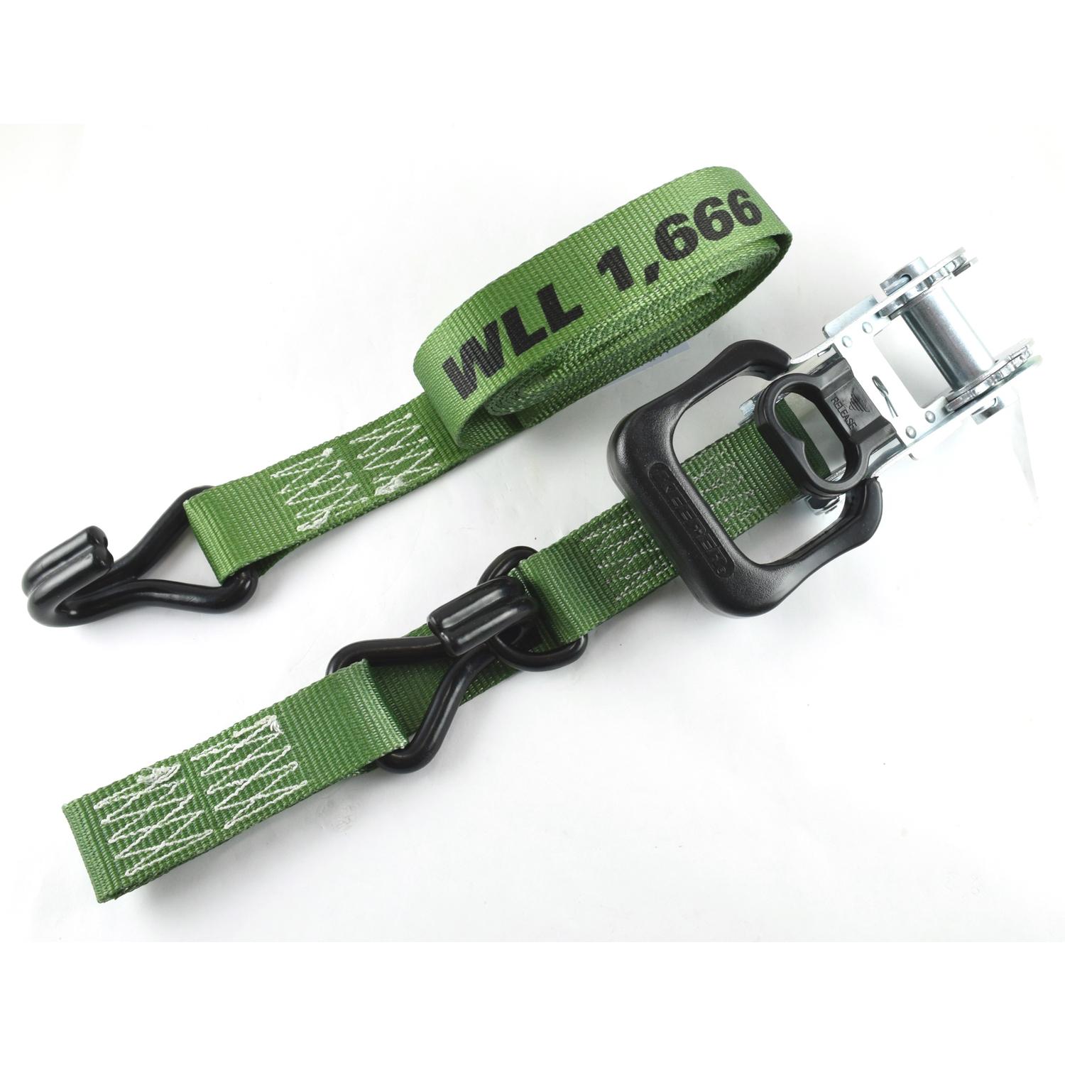Keeper 1.5 in. W X 12 ft. L Forest Green Ratchet Tie Down Strap 1666 lb 1 pk
