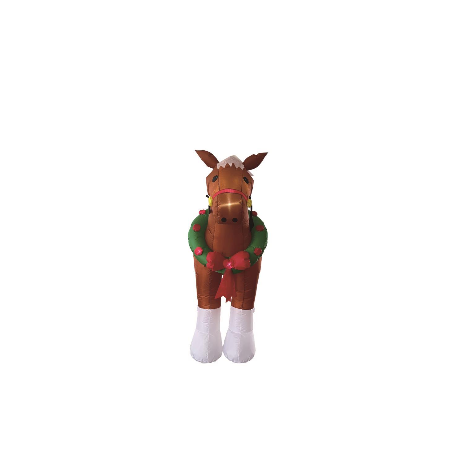 Celebrations Santa with Horse Carriage 9 ft. Inflatable