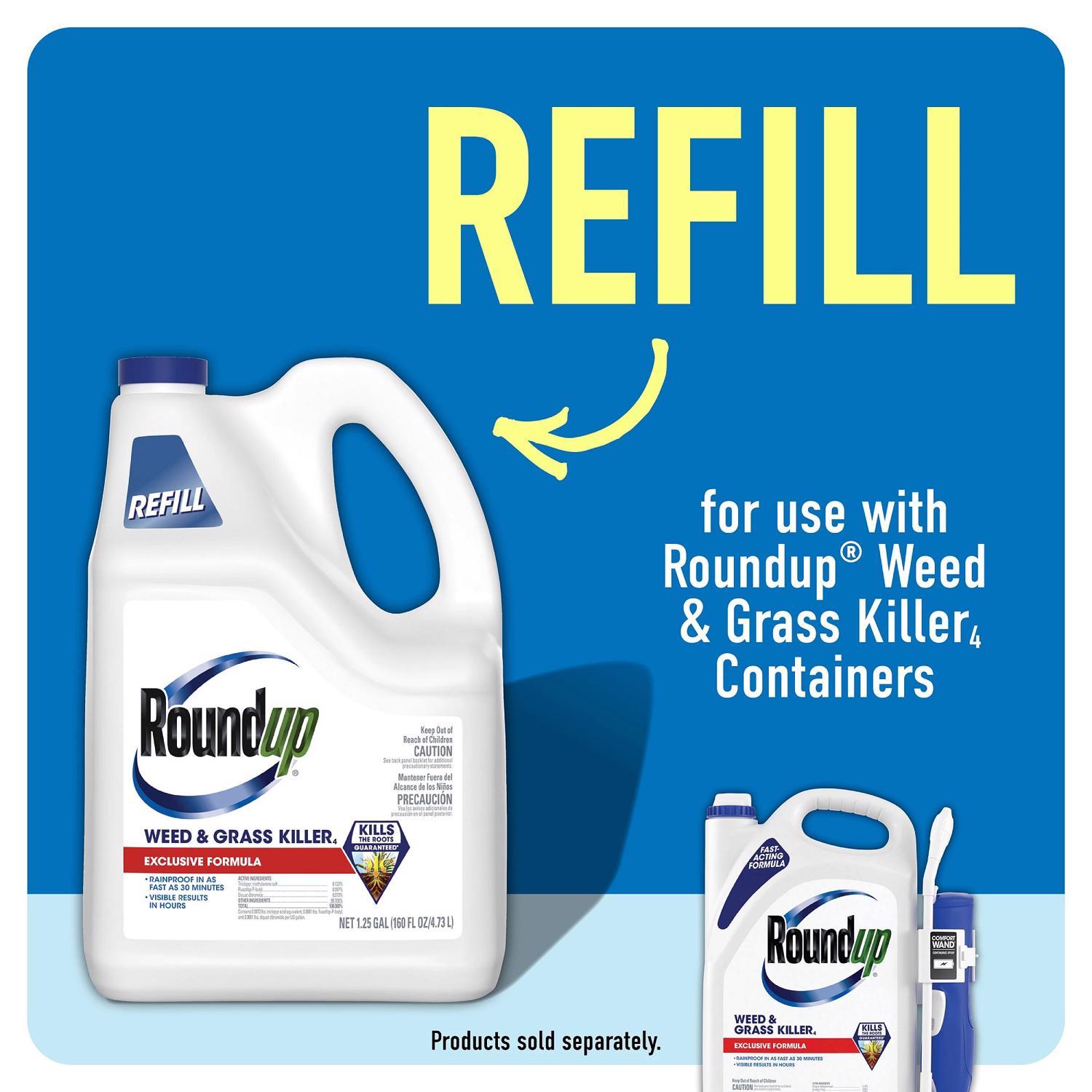 Roundup Weed and Grass Killer Refill RTU Liquid 1.25 gal